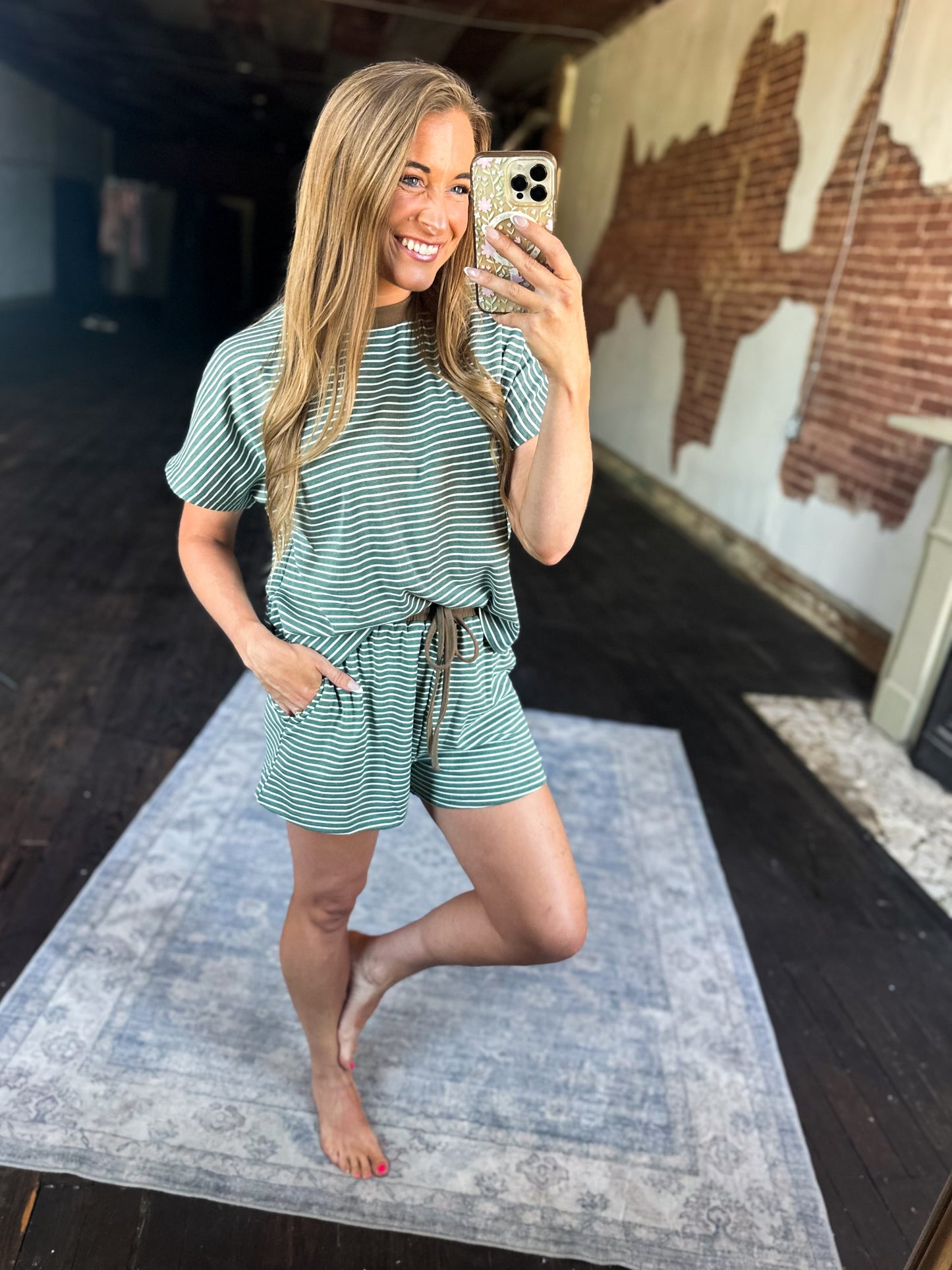 Walking on Sunshine 2 Piece Set (Olive)