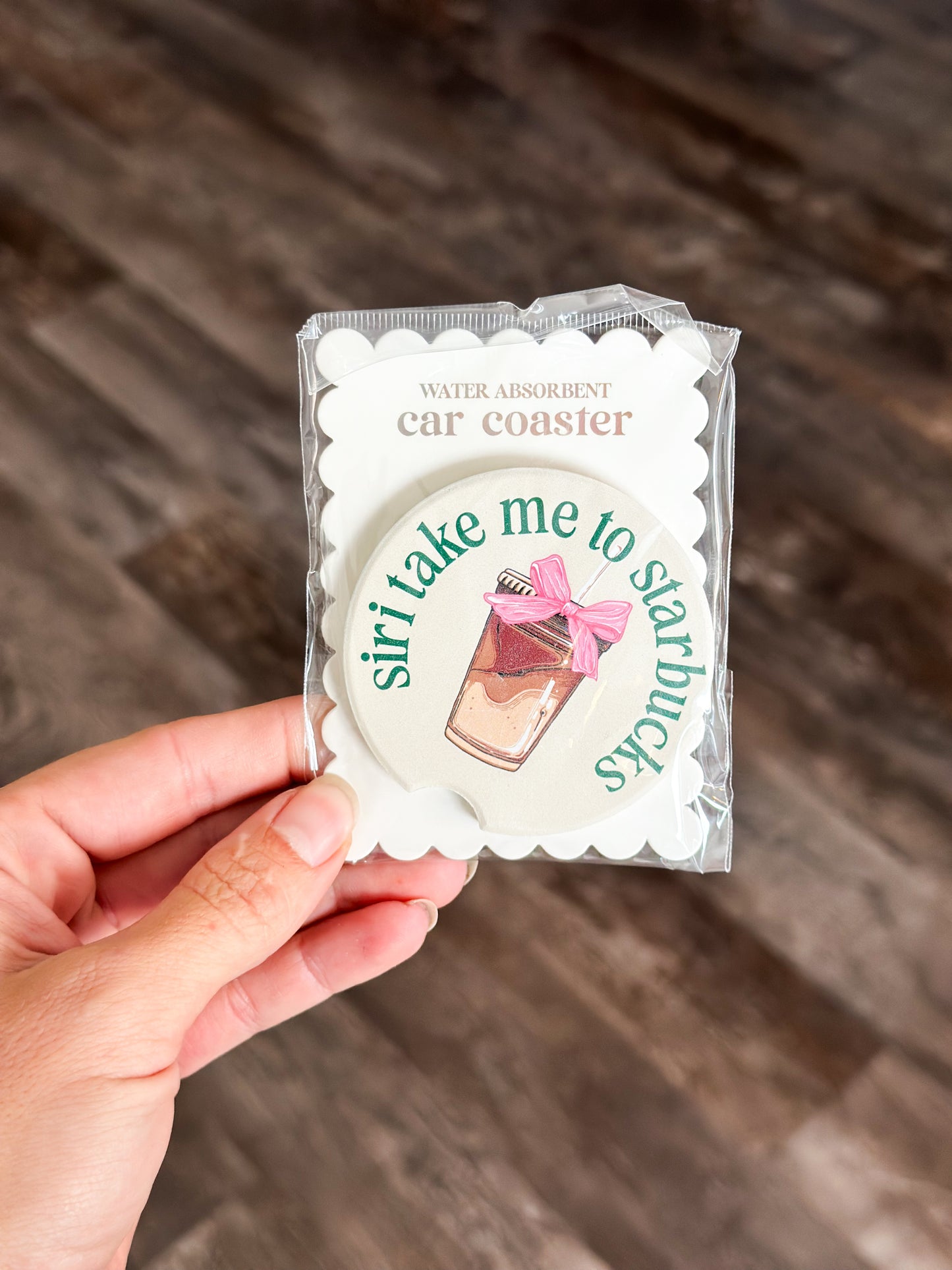 Siri Take Me To Starbucks Stone Coaster