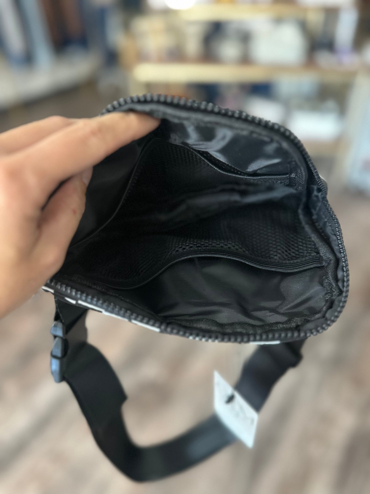 Classic Bum Bag - Black Checkered