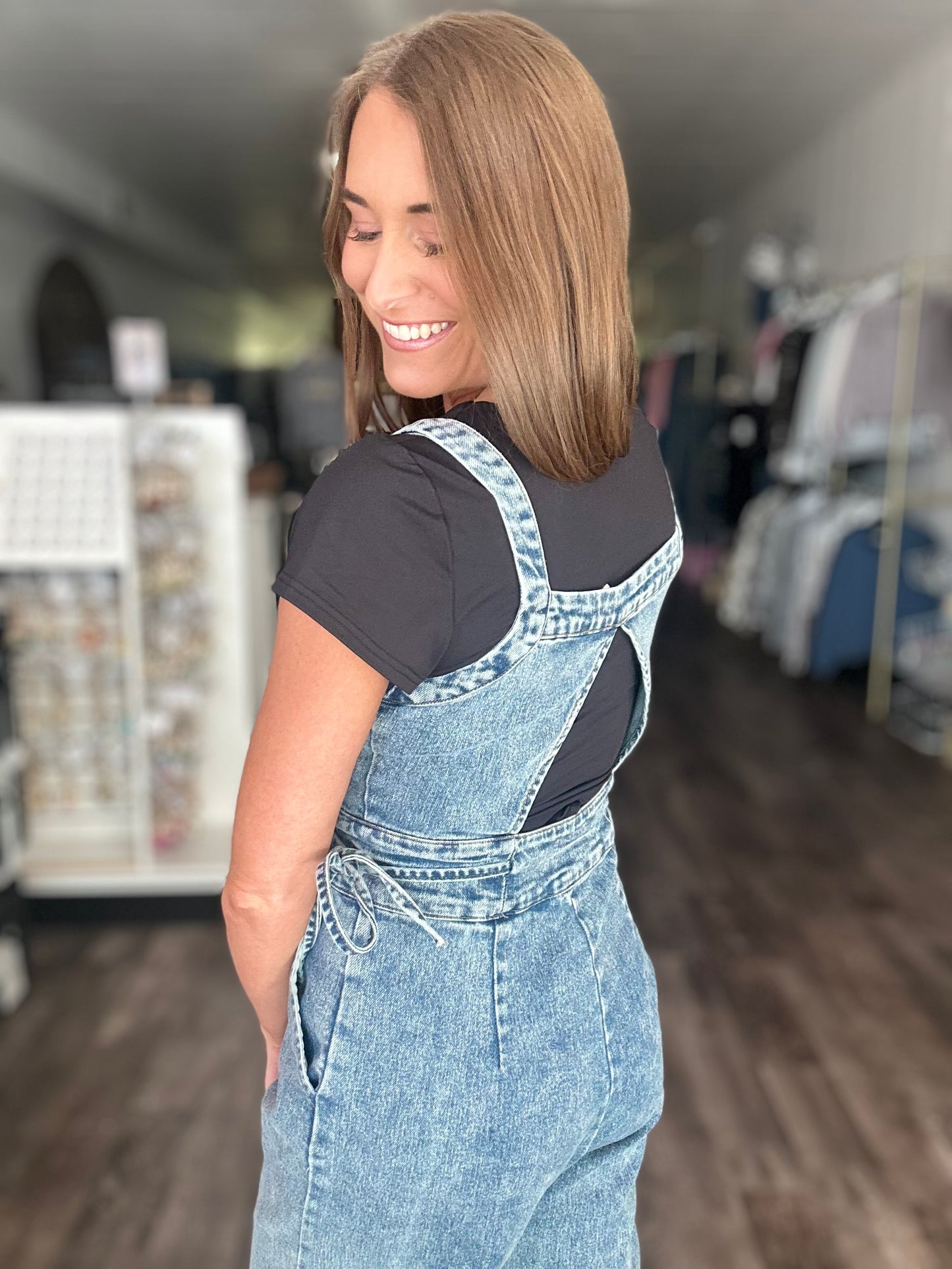 Just A Thought Denim Jumpsuit