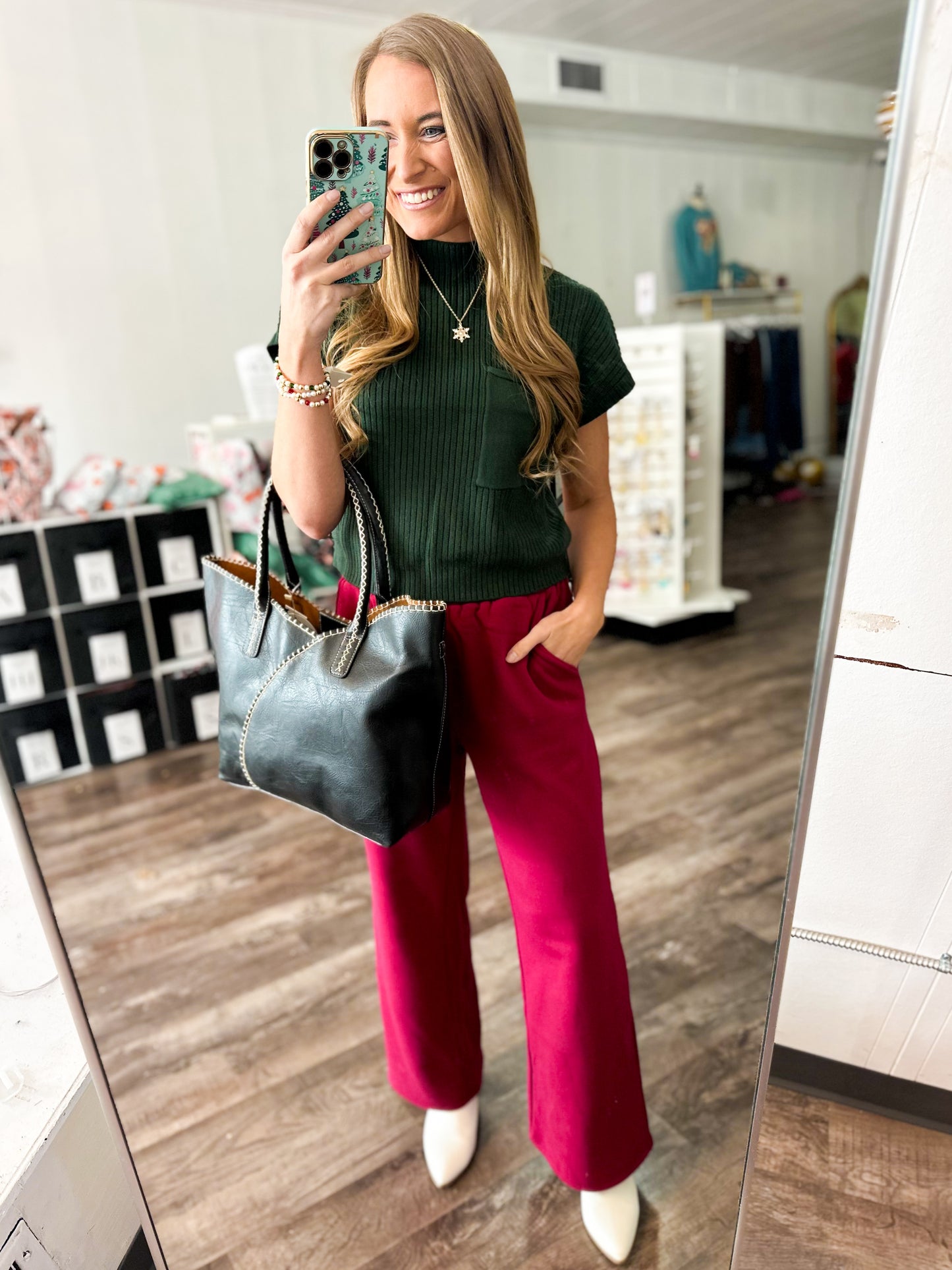 Dream On Fleece Sweatpants (Cabernet)