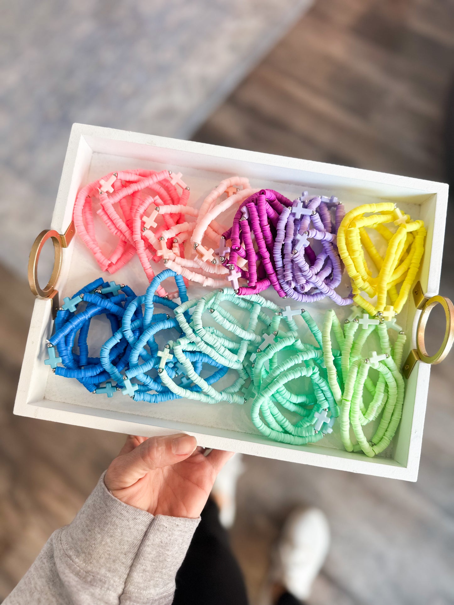 Stretchy Cross Bracelets