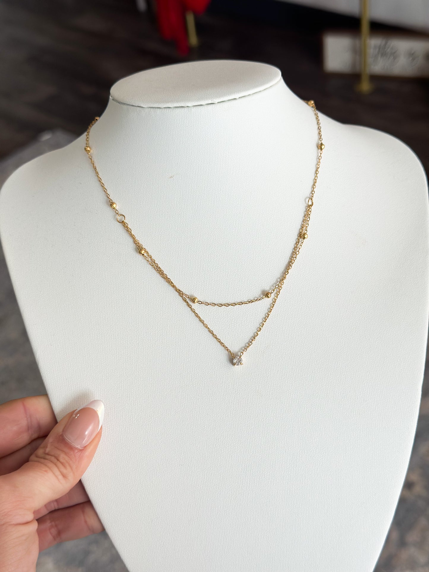 Layered Simplicity Necklace (Gold)