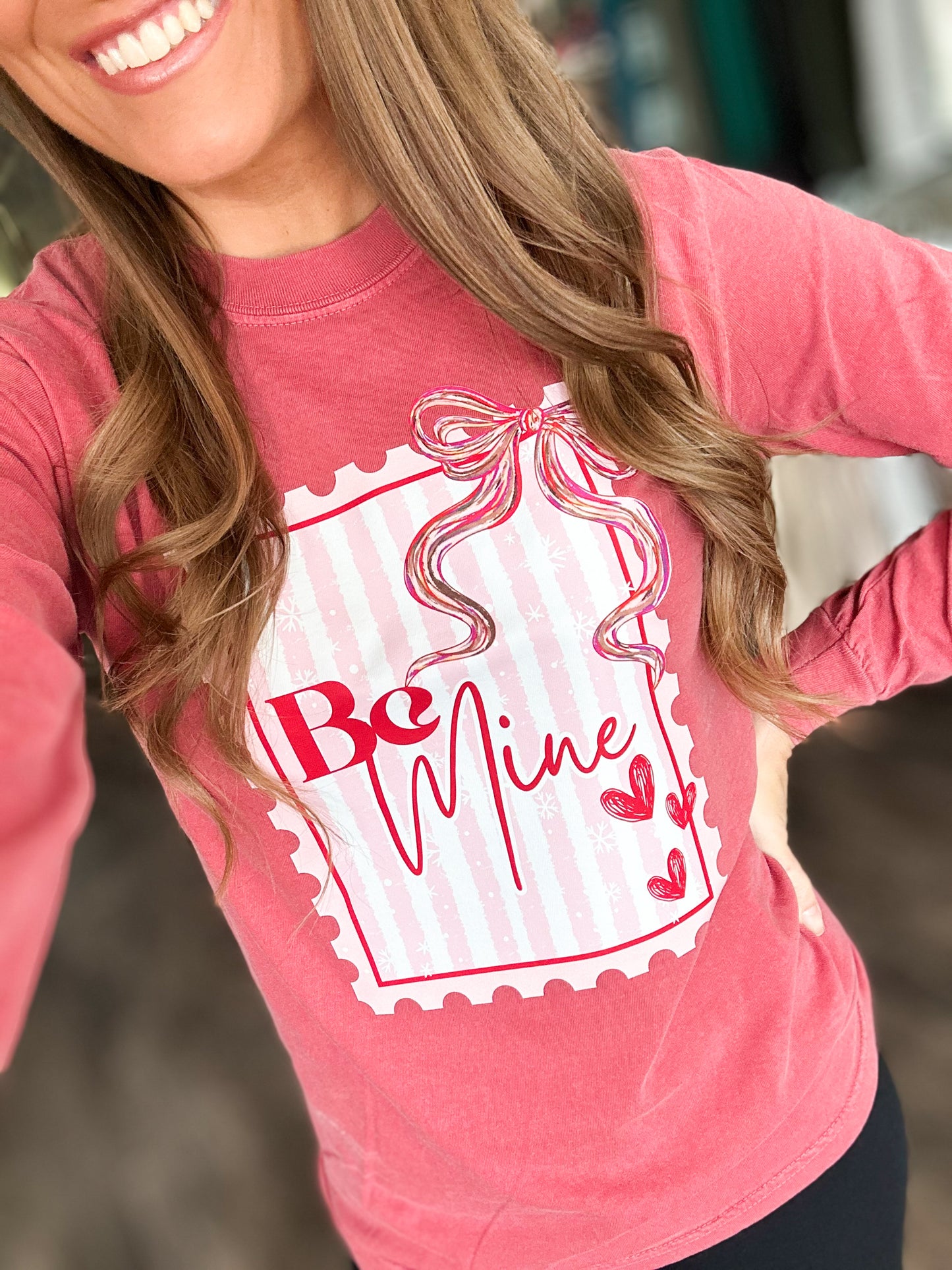 Be Mine Long Sleeve Graphic Tee