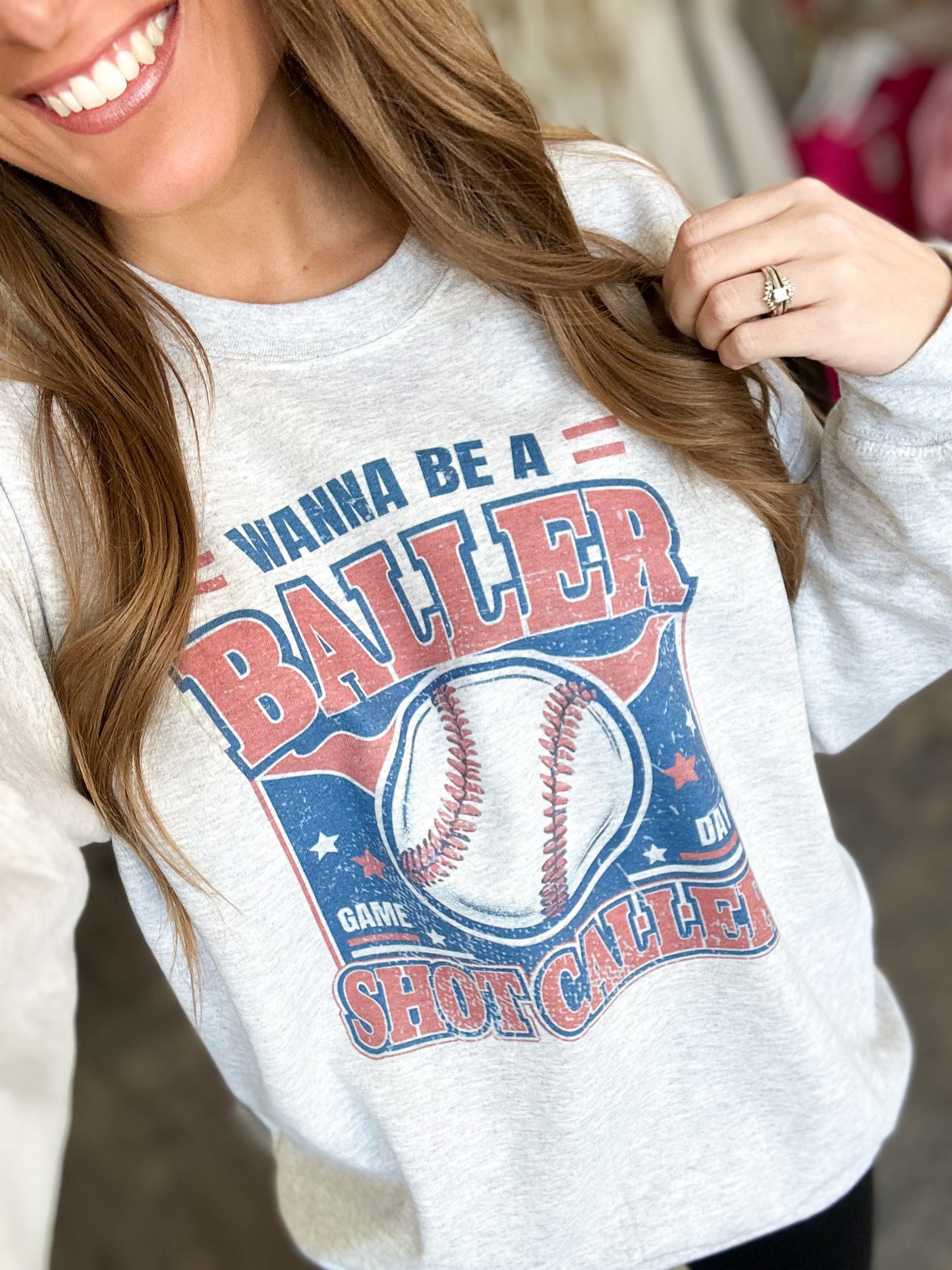 PREORDER Wanna Be A Baller Crewneck (Baseball)