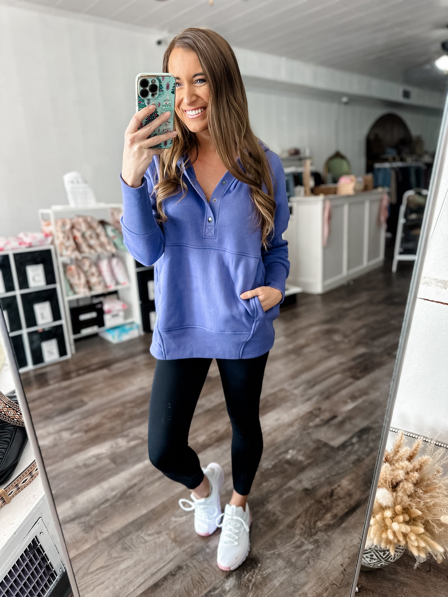 Sweet & Cozy Hooded Pullover (Periwinkle)