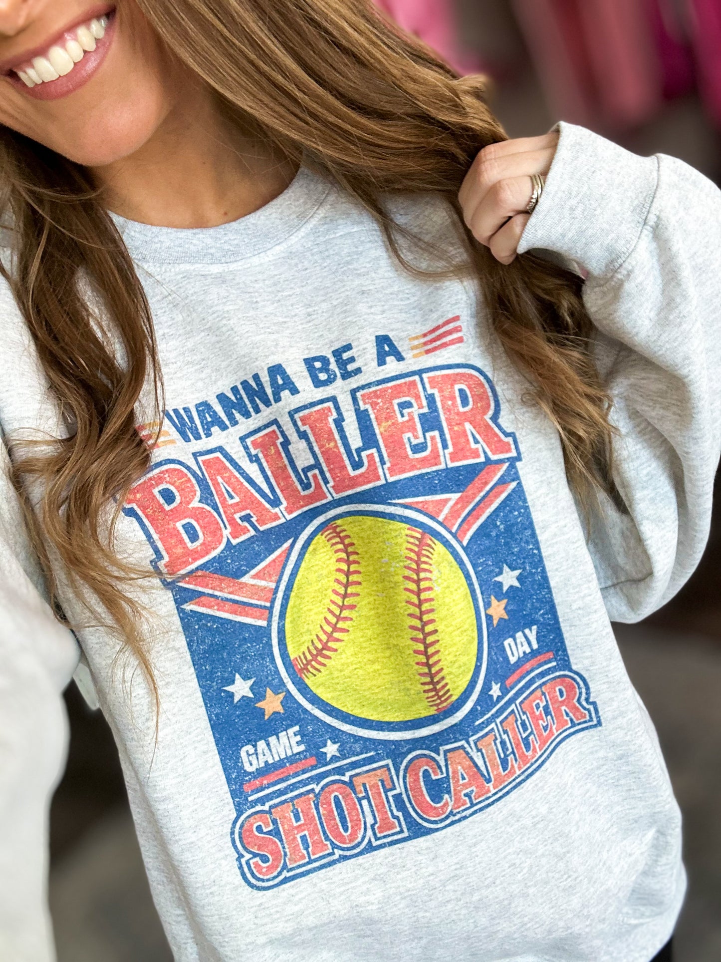 PREORDER Wanna Be A Baller Crewneck (Softball)