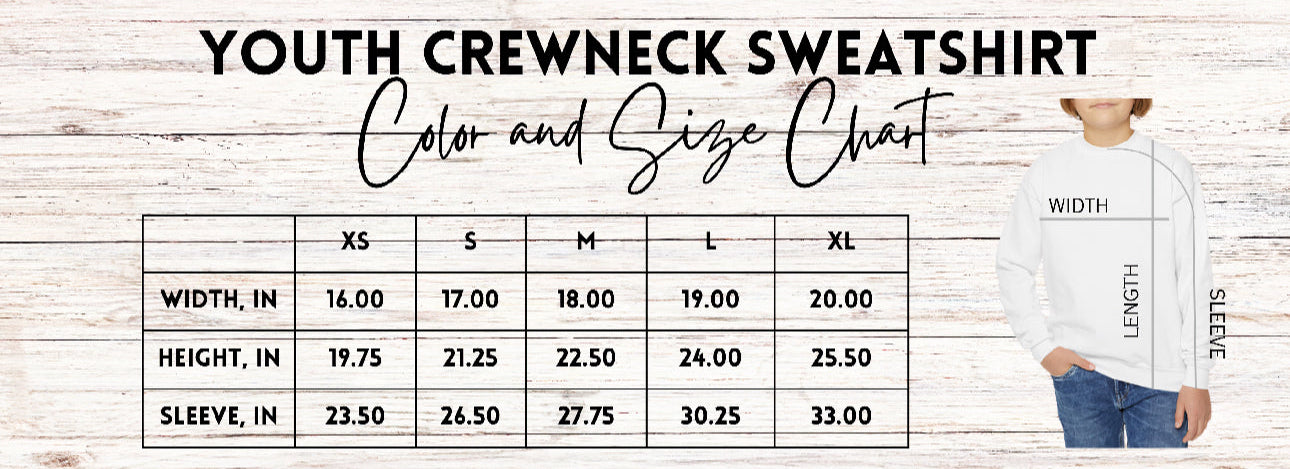 PREORDER Tigers Faux Yarn Crewneck (Youth)