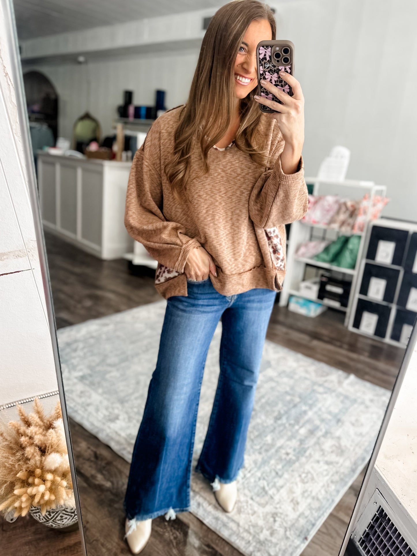 Autumn Mid-Rise Wide Leg Denim