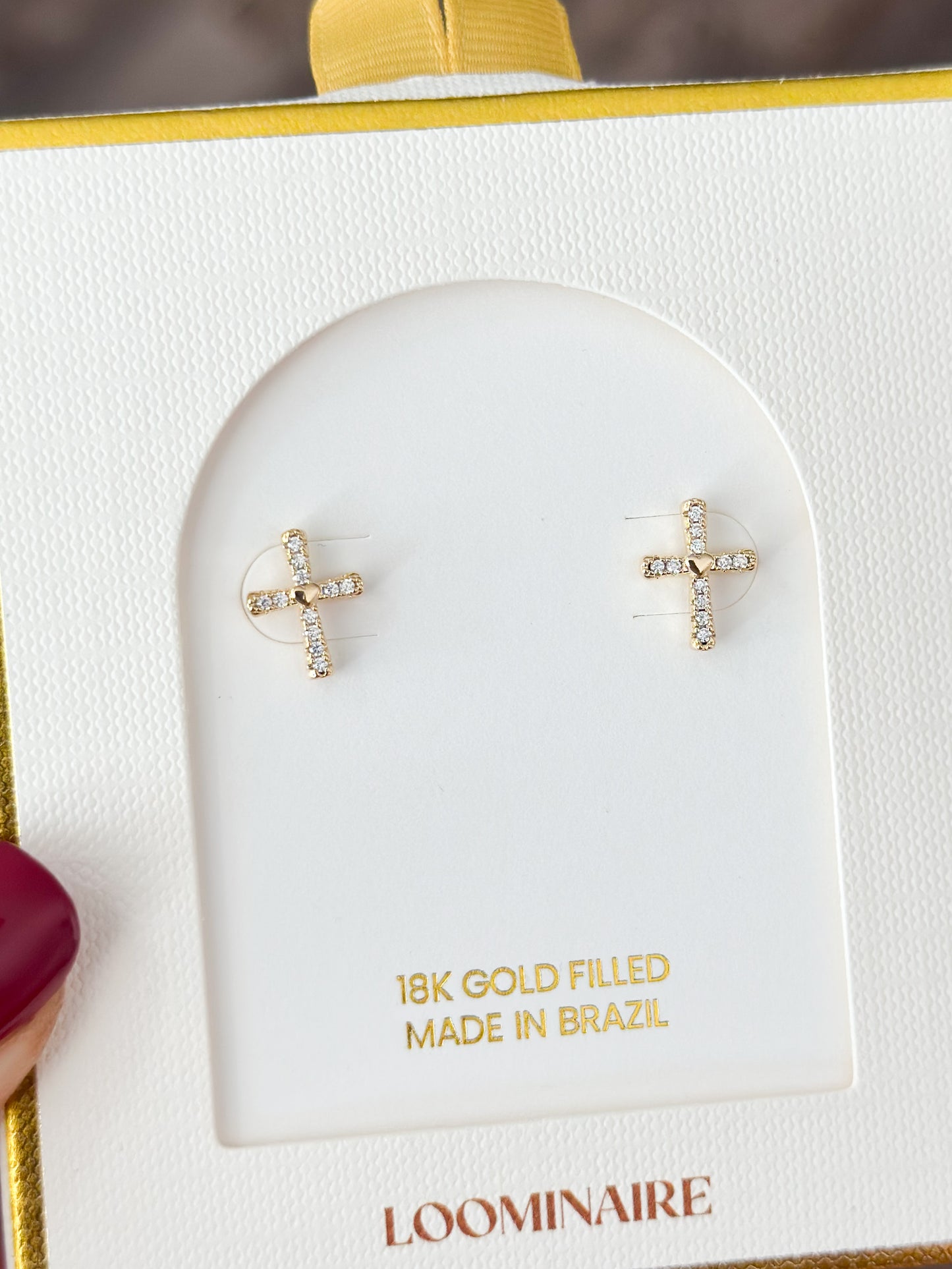 Cross Studs (18K Gold Filled)