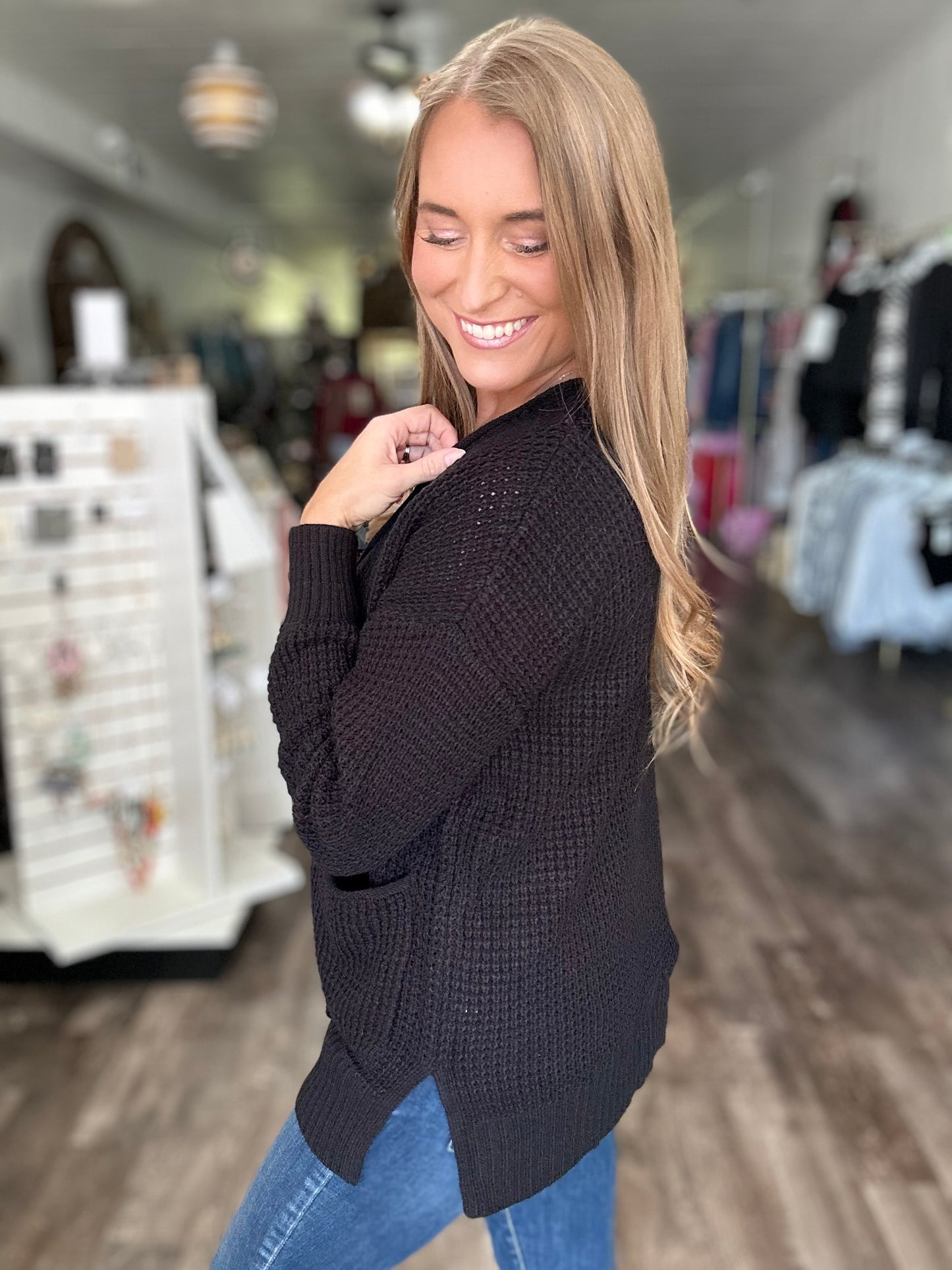 Cozy In Style Cardigan - Black