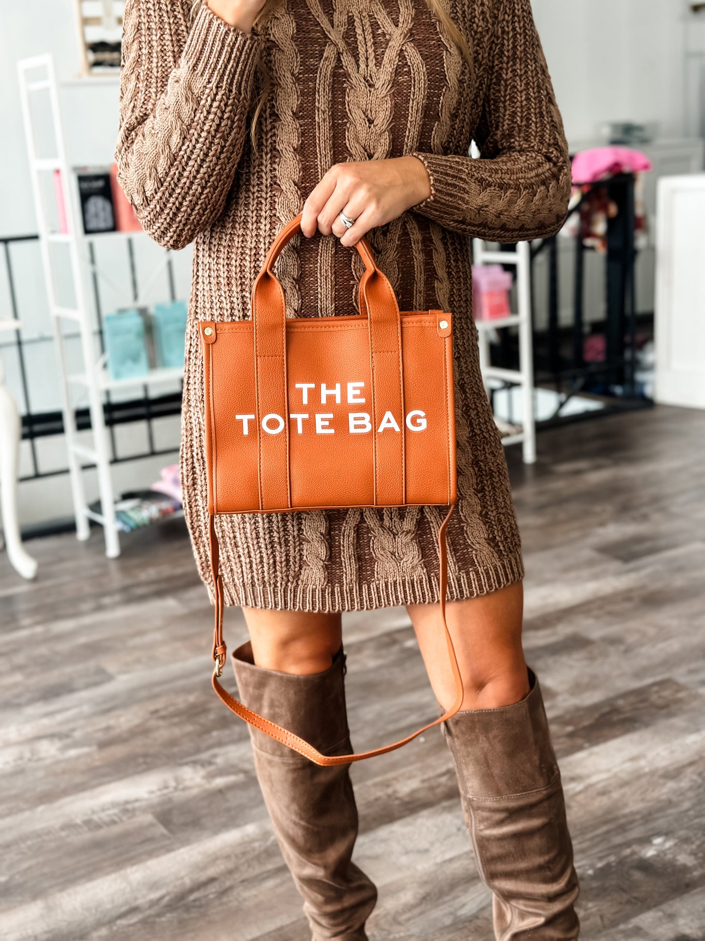 Tote Bag Purse - Camel