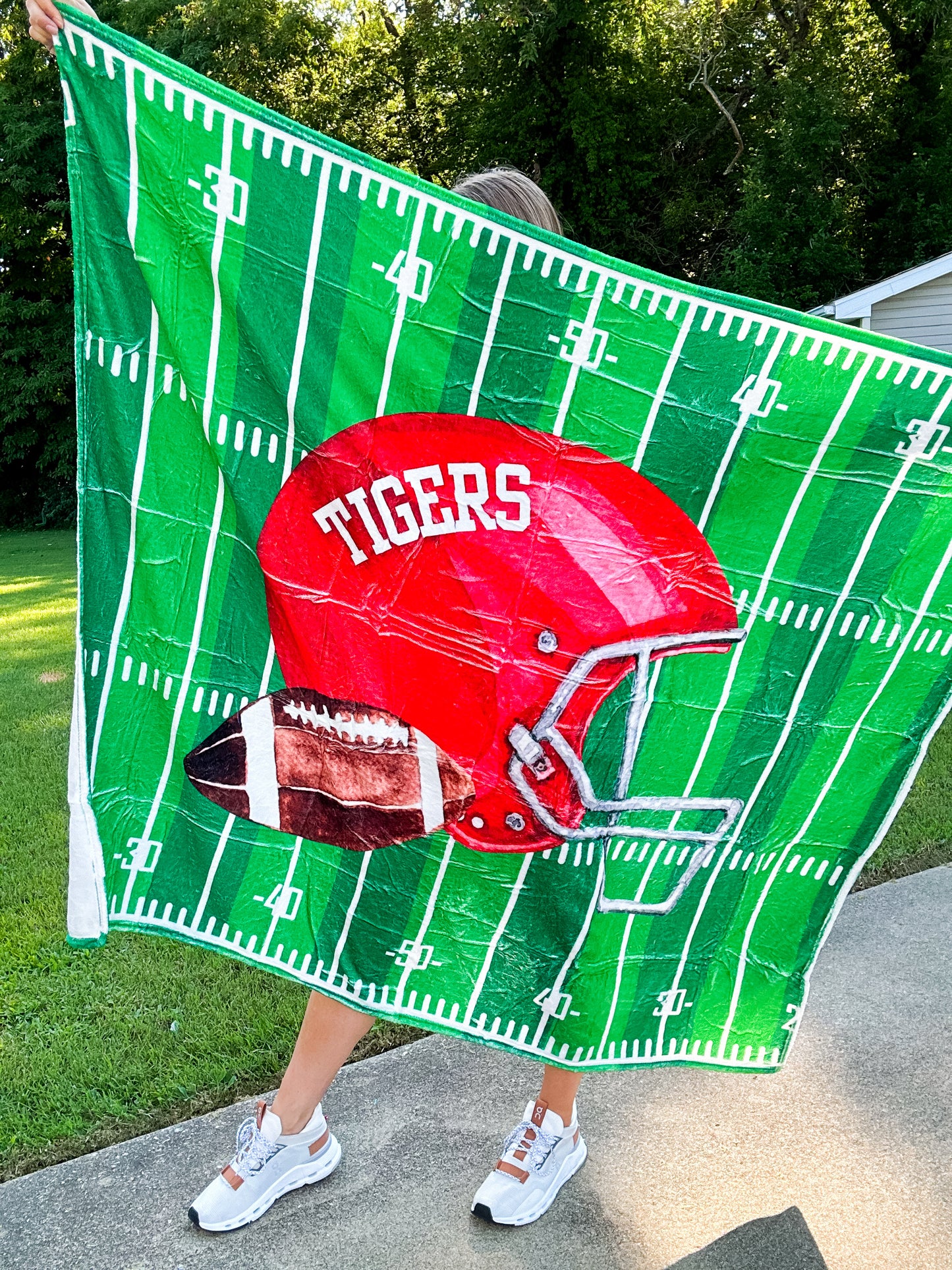 50x60 Tigers Football Blanket