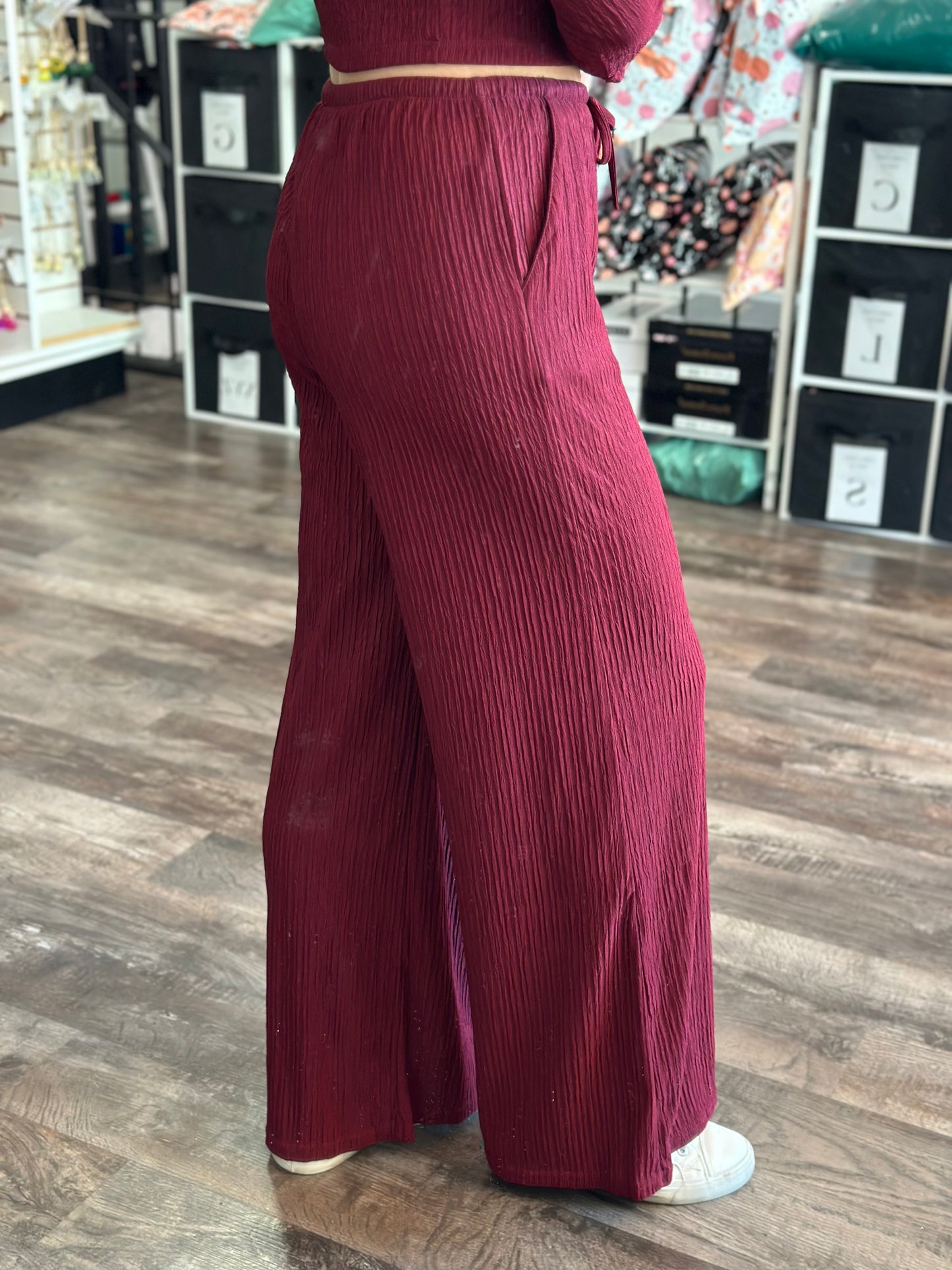 Unapologetic 2 Piece Set (Burgundy)