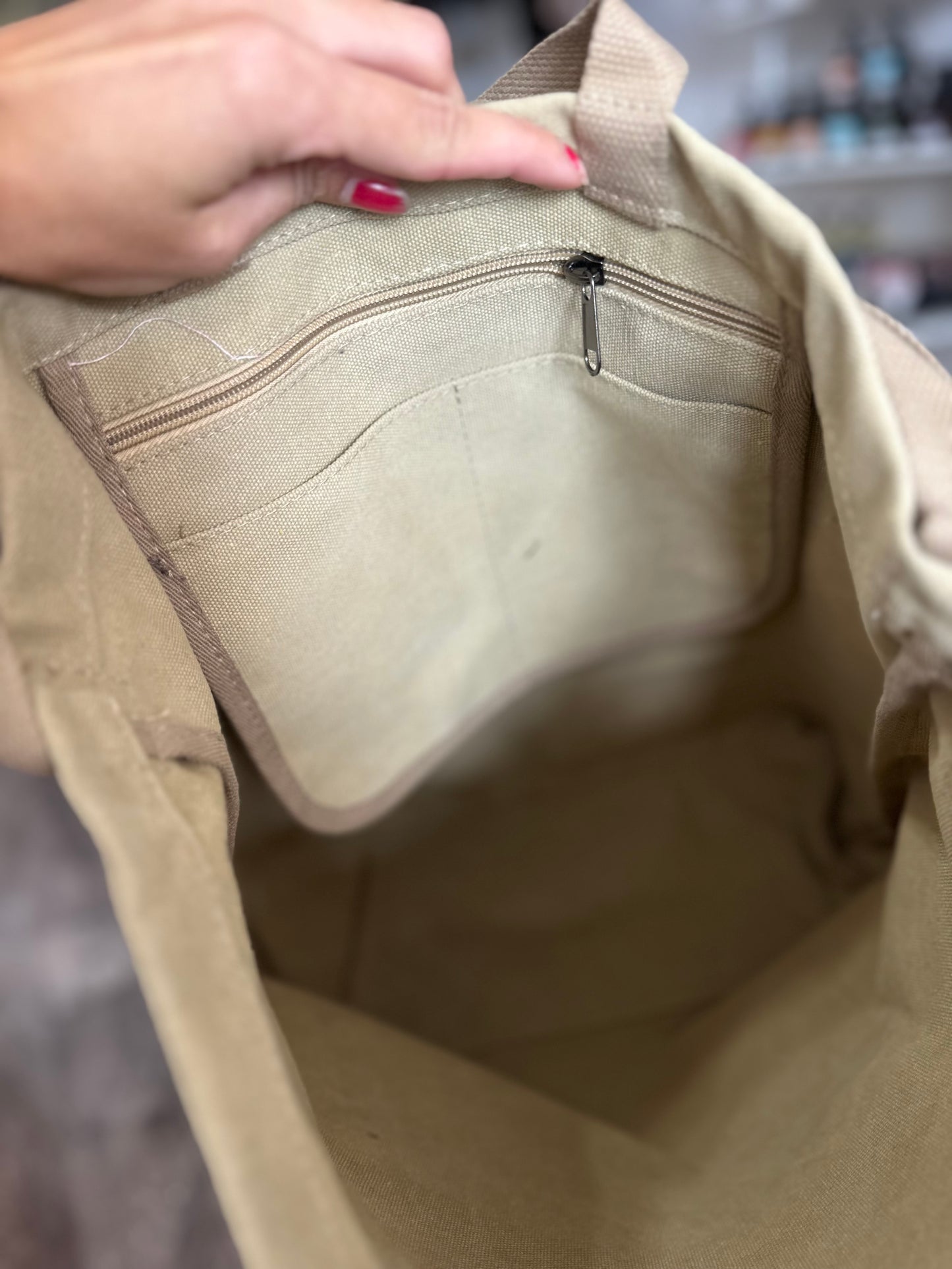 Tote Bag Canvas Bag - Tan