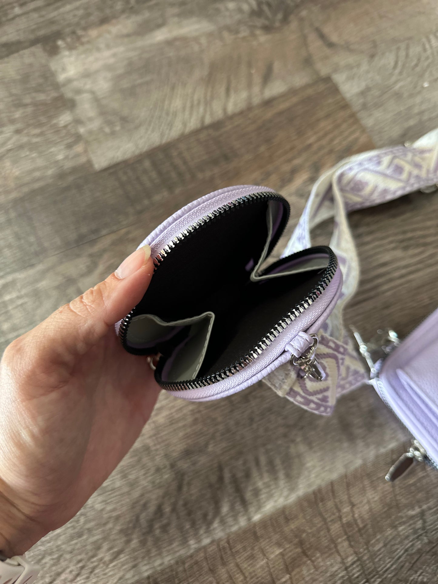 Rochelle Duo Wallet Crossbody - Lilac