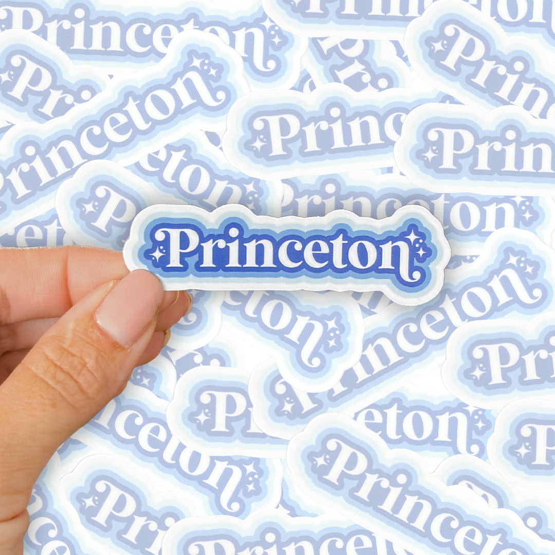Blue Princeton Sticker