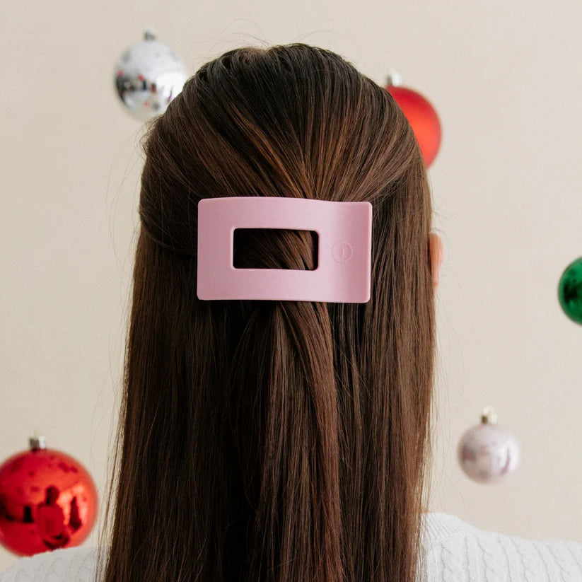 Merry Pinkmas Flat Rectangle Clip - Small