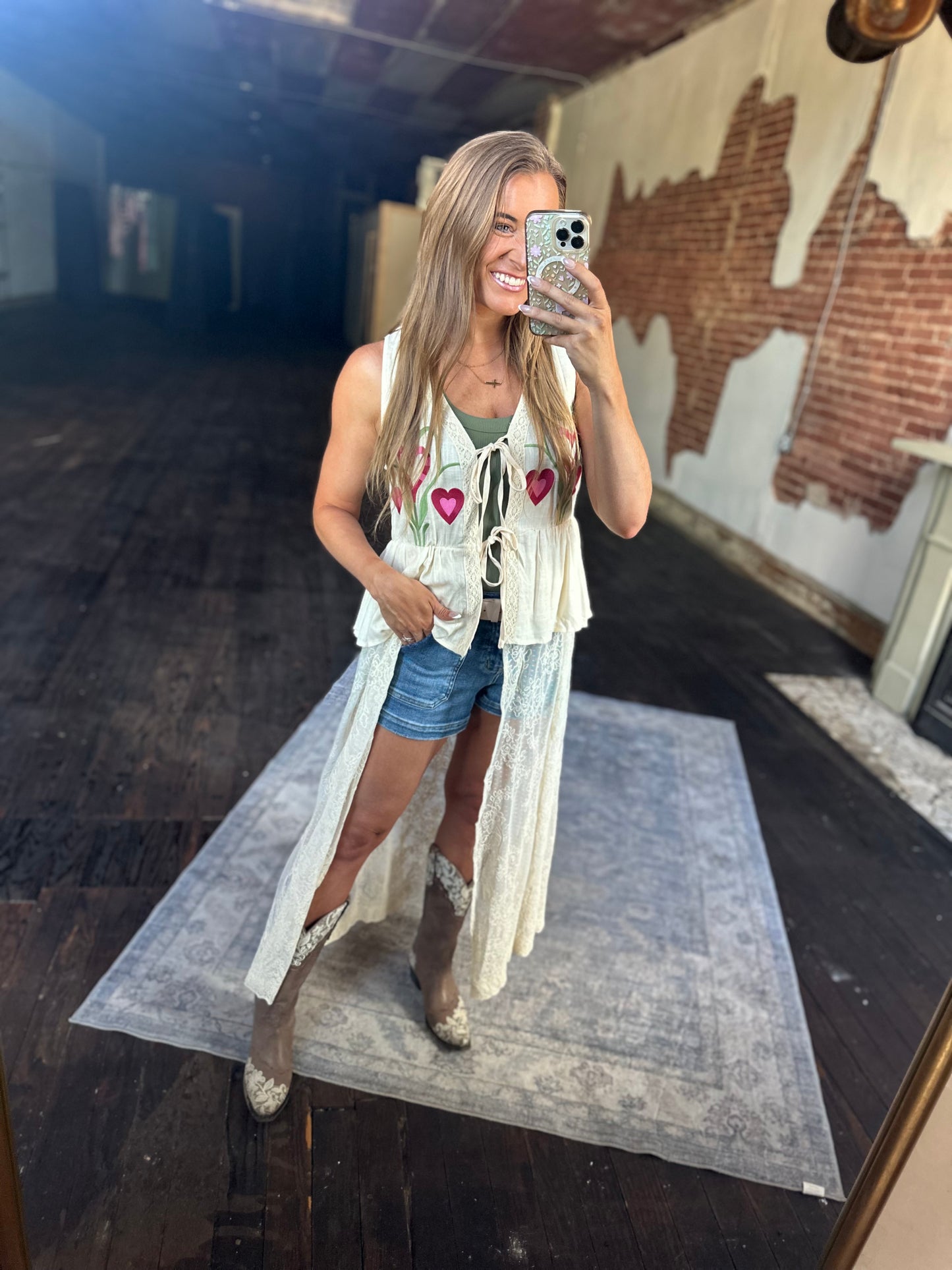 Rodeo Ready Lace Maxi Vest