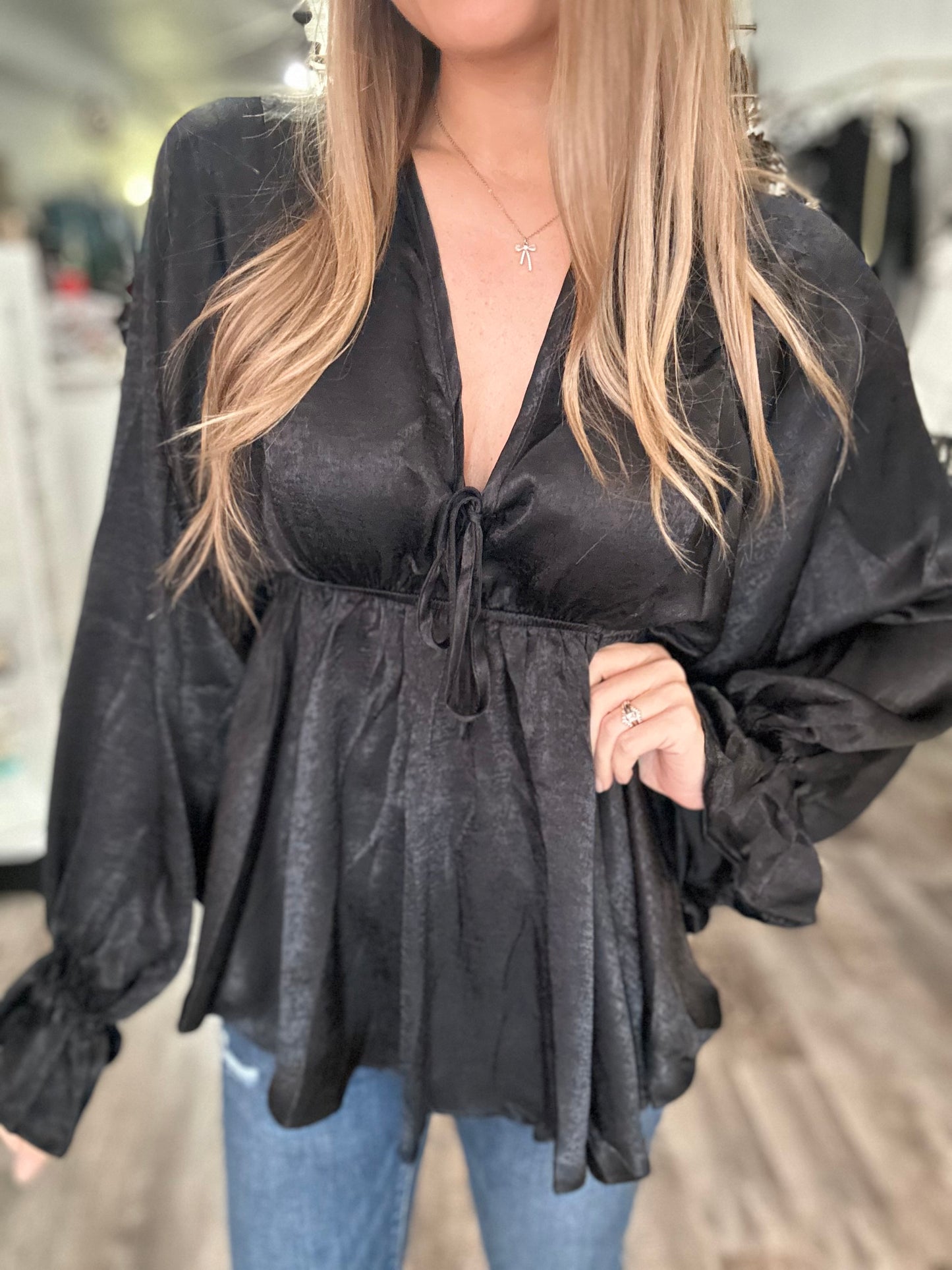 Shimmer Shimmer Flowy Top