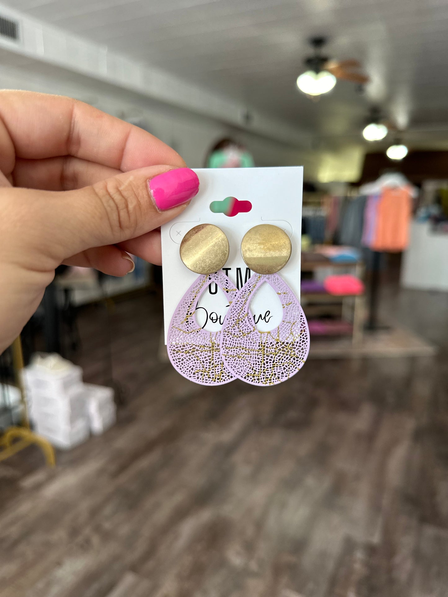 Lavender Love Dangle Earrings