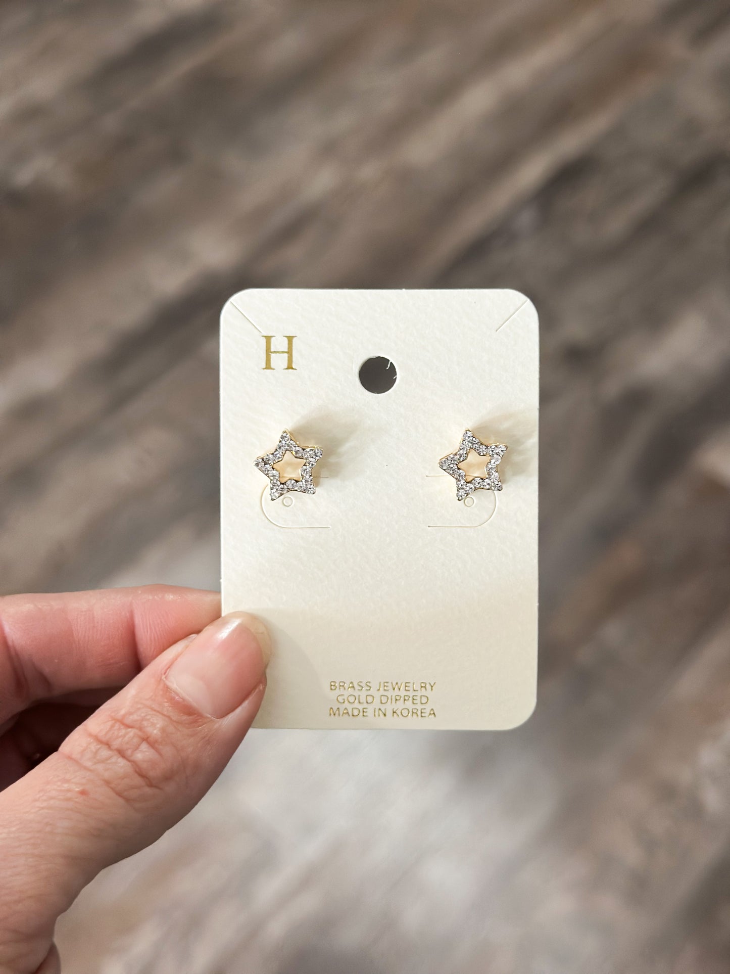 Sparkle Star Earrings (Gold)