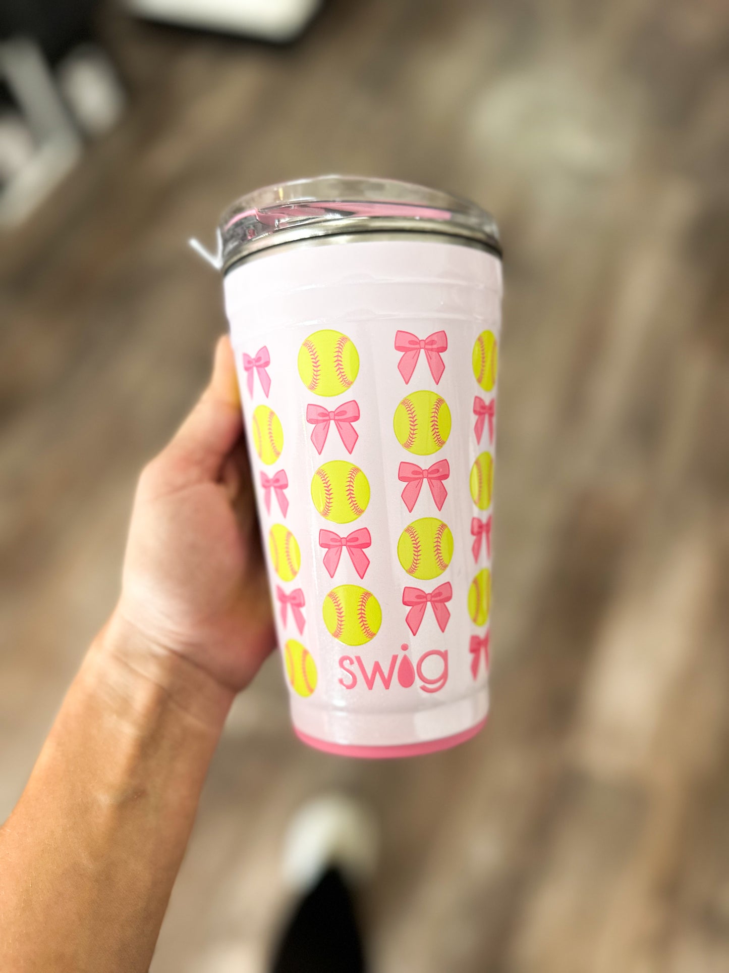 Pitch Hit Run 24oz Swig Life Tumbler