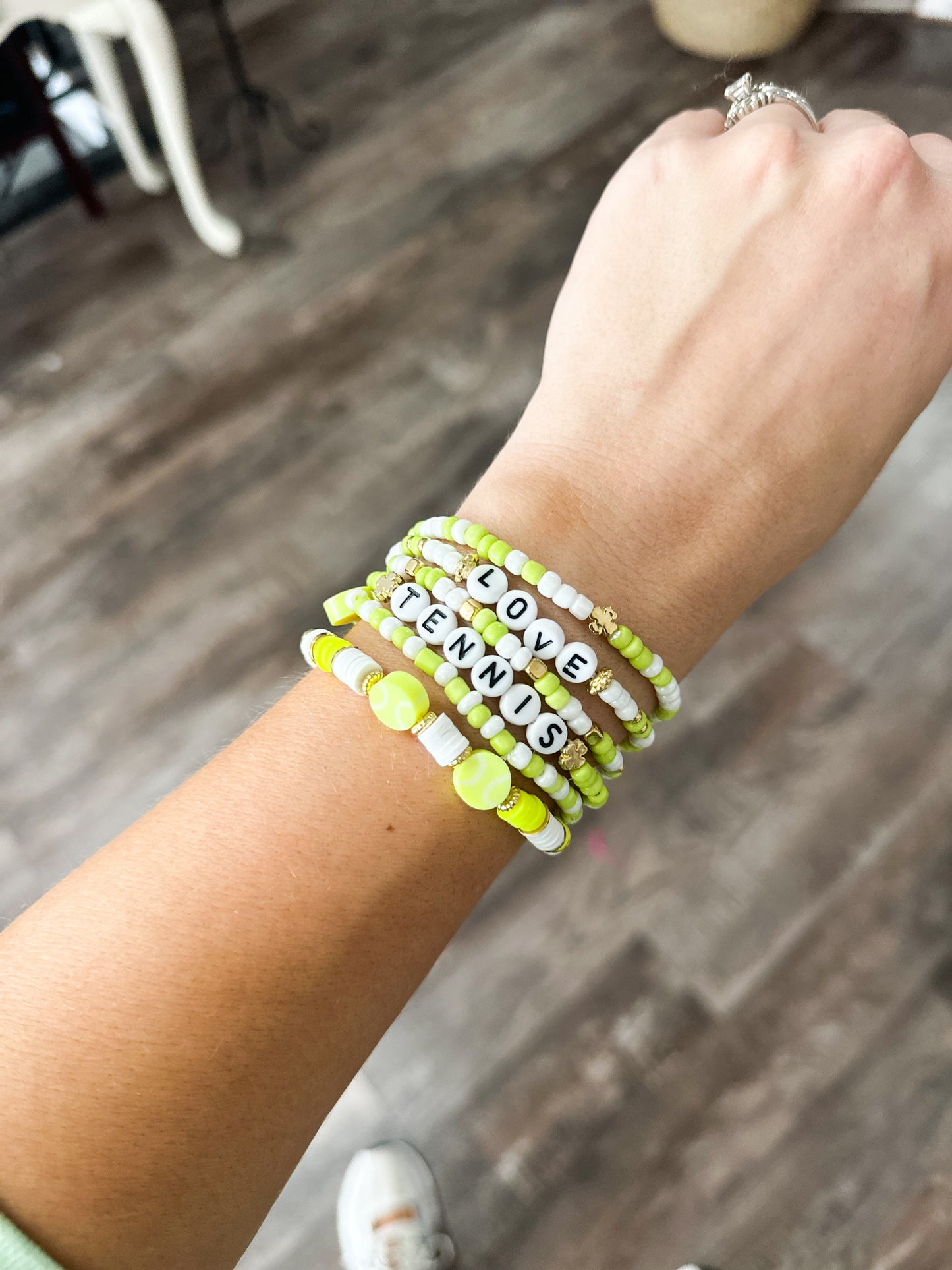 Stacked Beaded Sports Bracelets