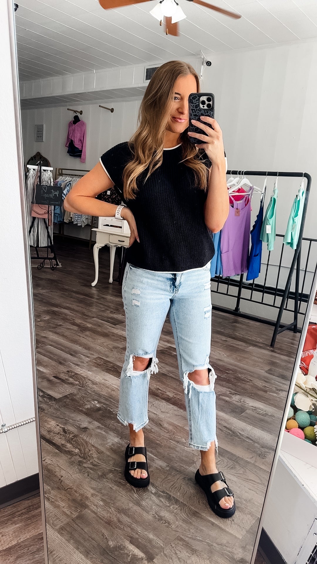 Cierra Platform Sandal - Black