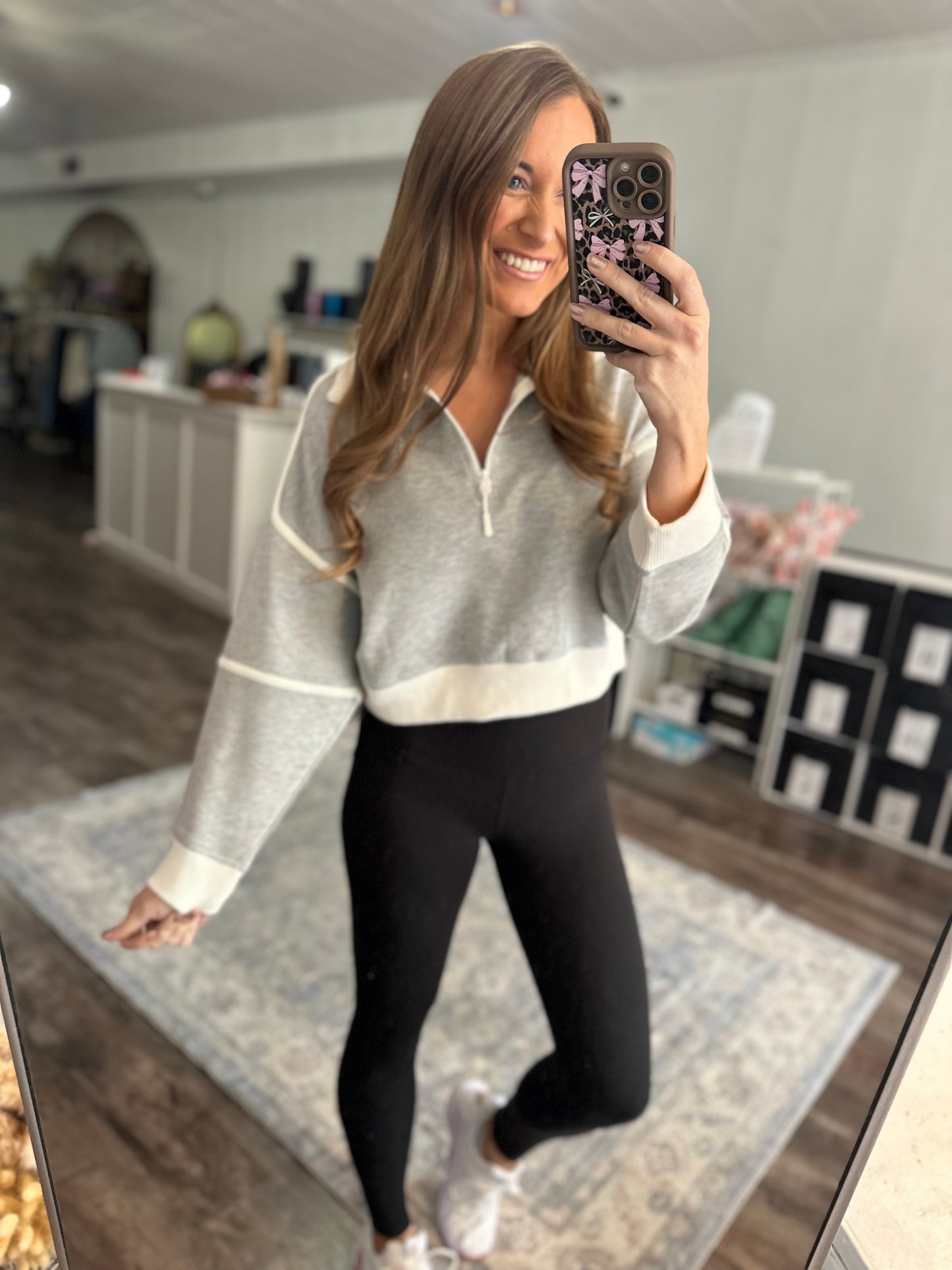Valerie Quarter Zip - Simply Southern
