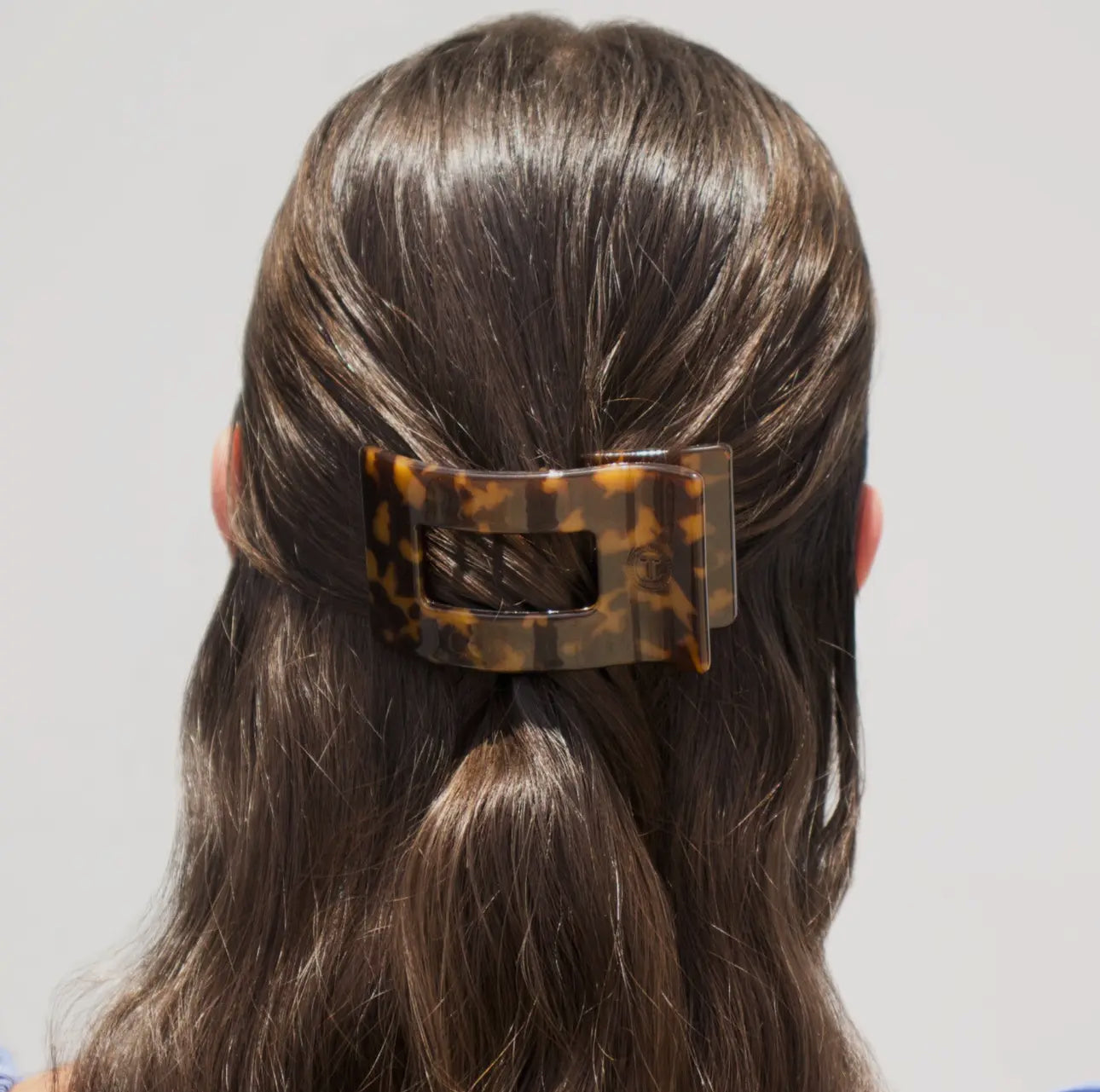 Tortoise Flat Rectangle Clip - Small