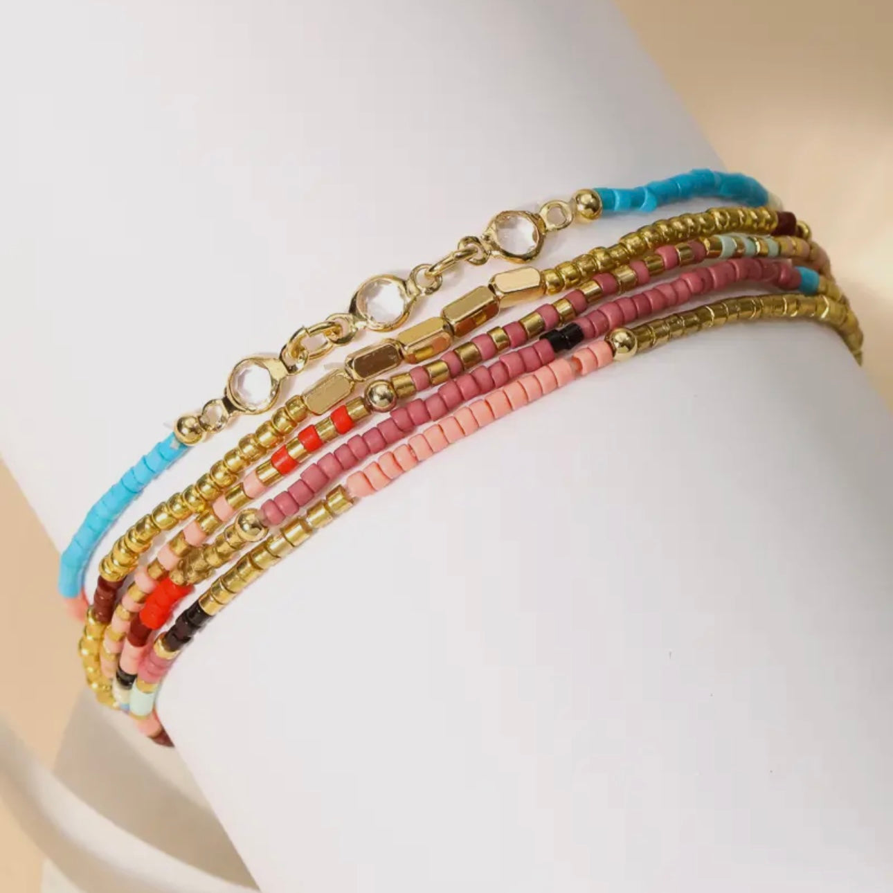 Multi-beaded Stretch Bracelet