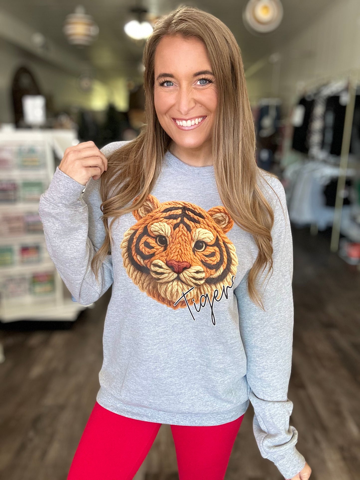 PREORDER Tigers Faux Yarn Crewneck