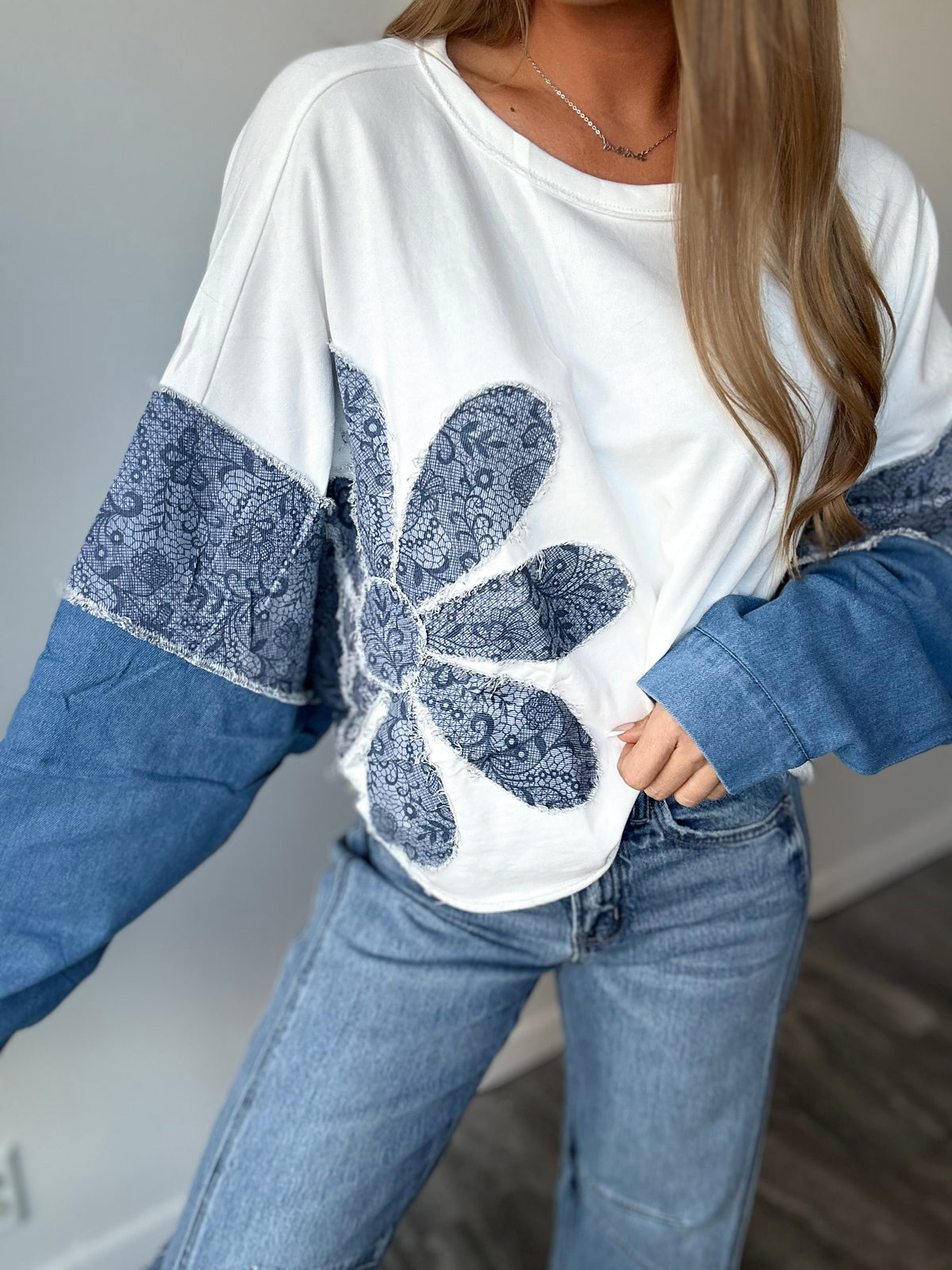 Lola Floral Patchwork Top