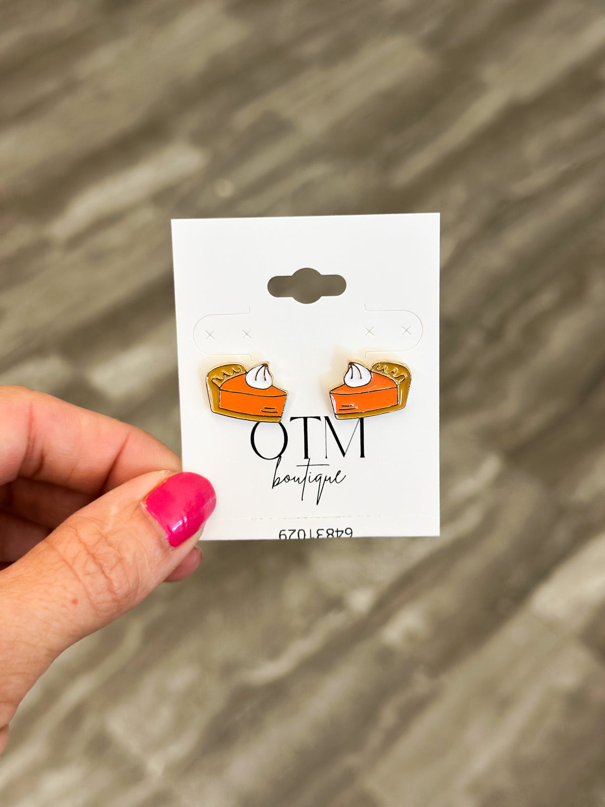 Pumpkin Pie Stud Earrings