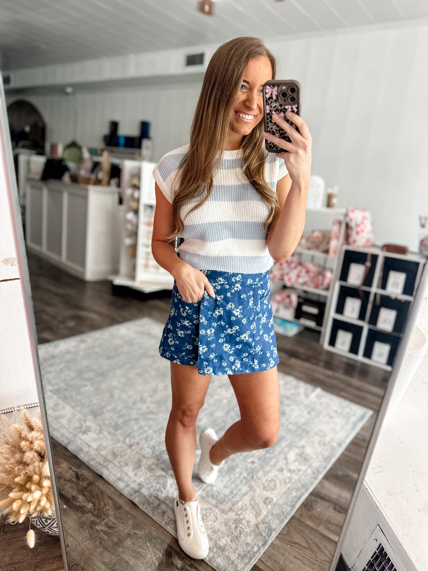 Easy Going Floral Skort