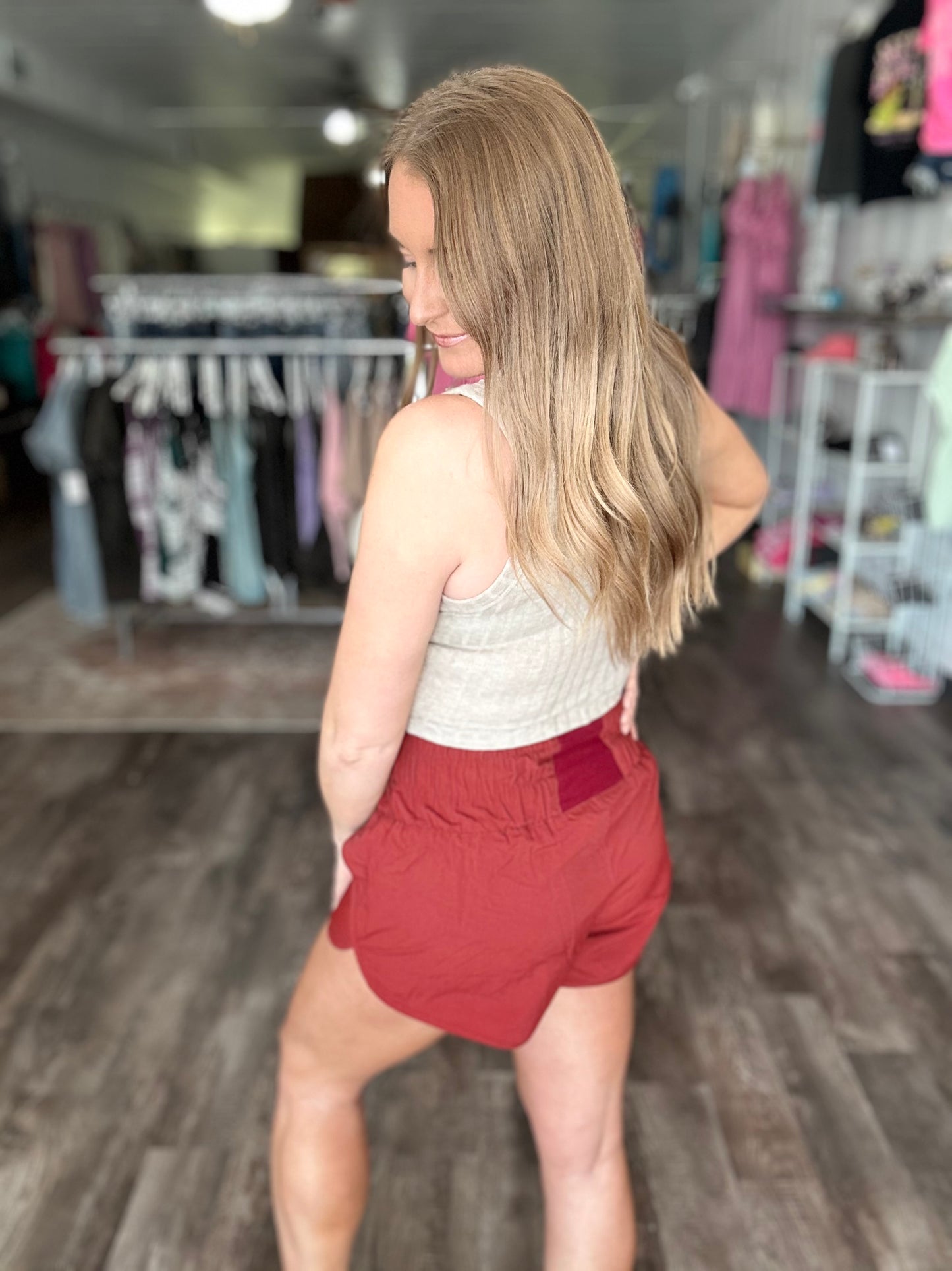 Charlotte Soft Ribbed Cropped Tank - Mocha