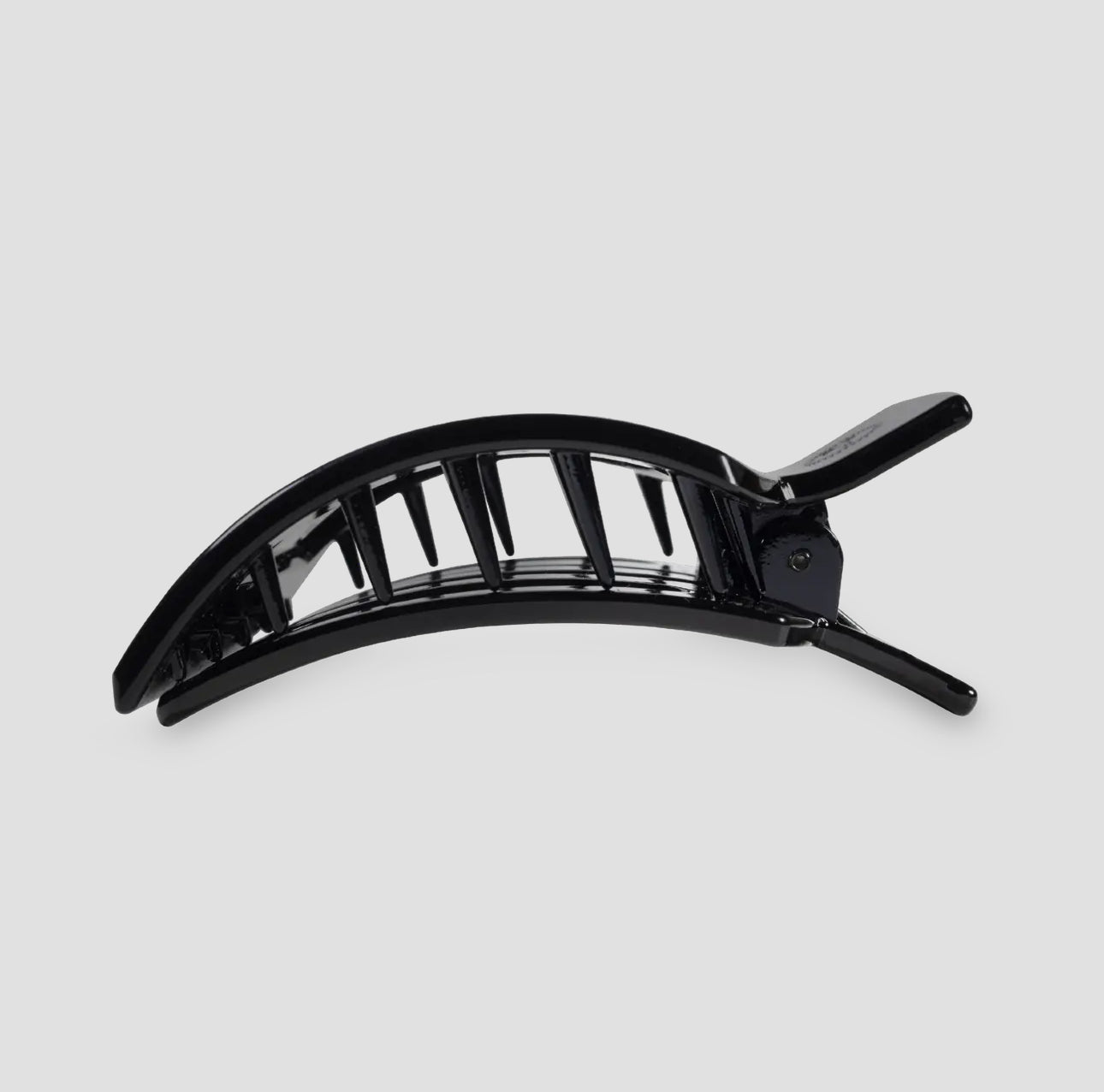 Jet Black Flat Square Clip - Medium