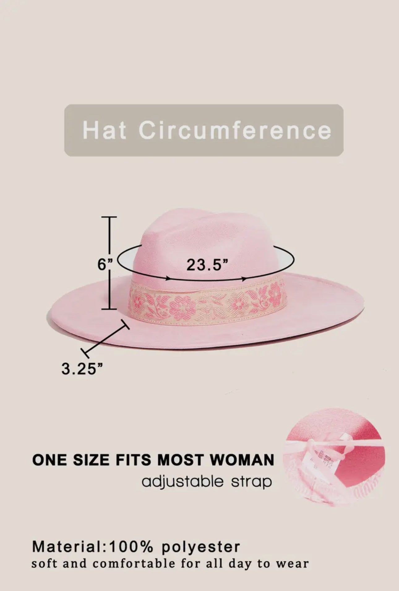 Flower Ribbon Fedora Hat - Ivory