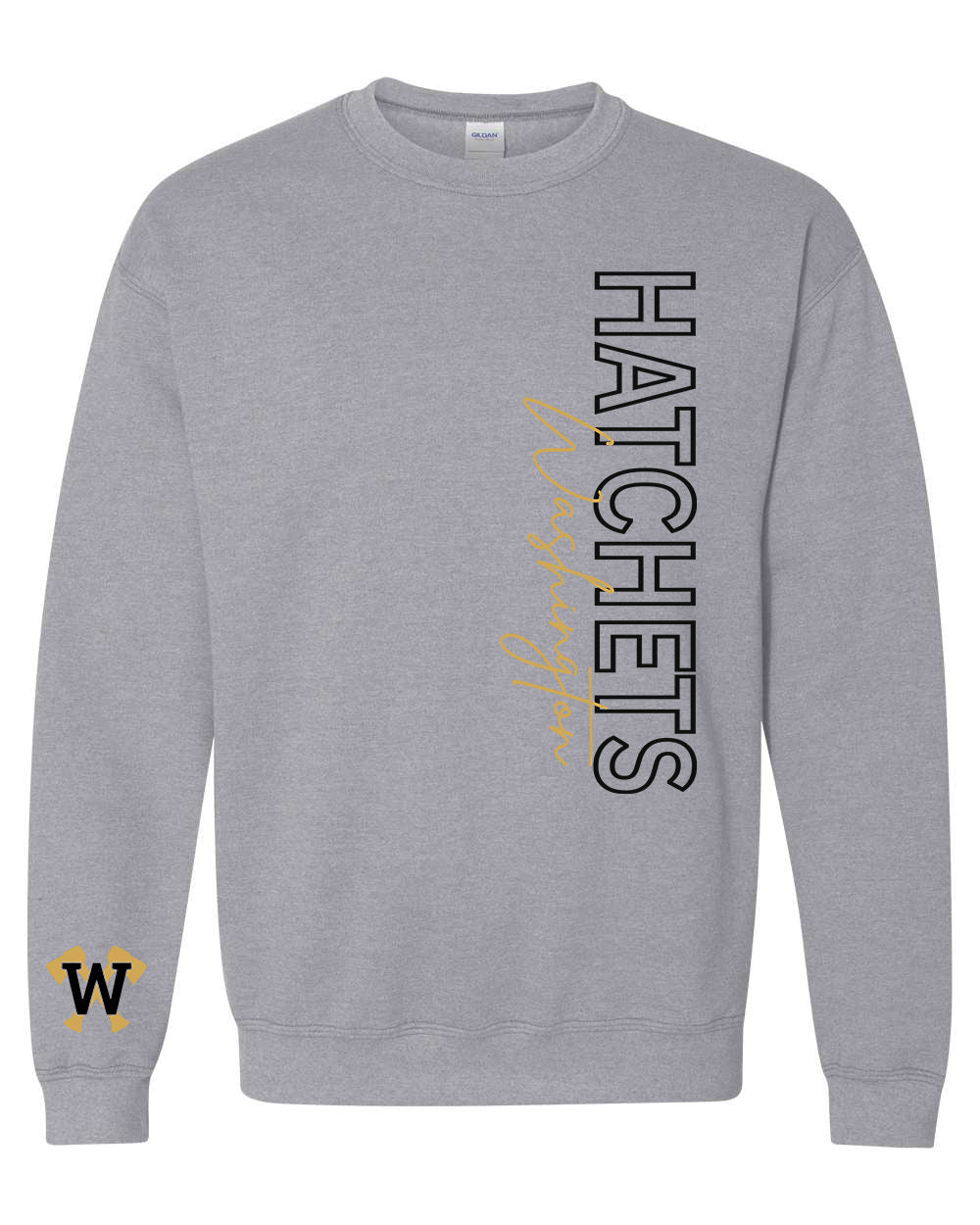 Preorder Hatchets Statement Long Sleeve/Crewneck (Grey)