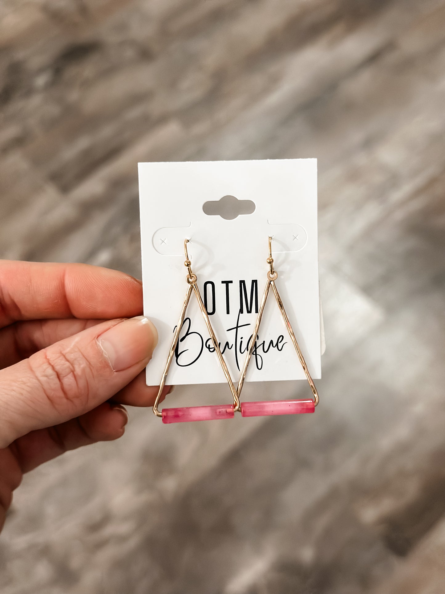 Touch of Class Triangle Earrings