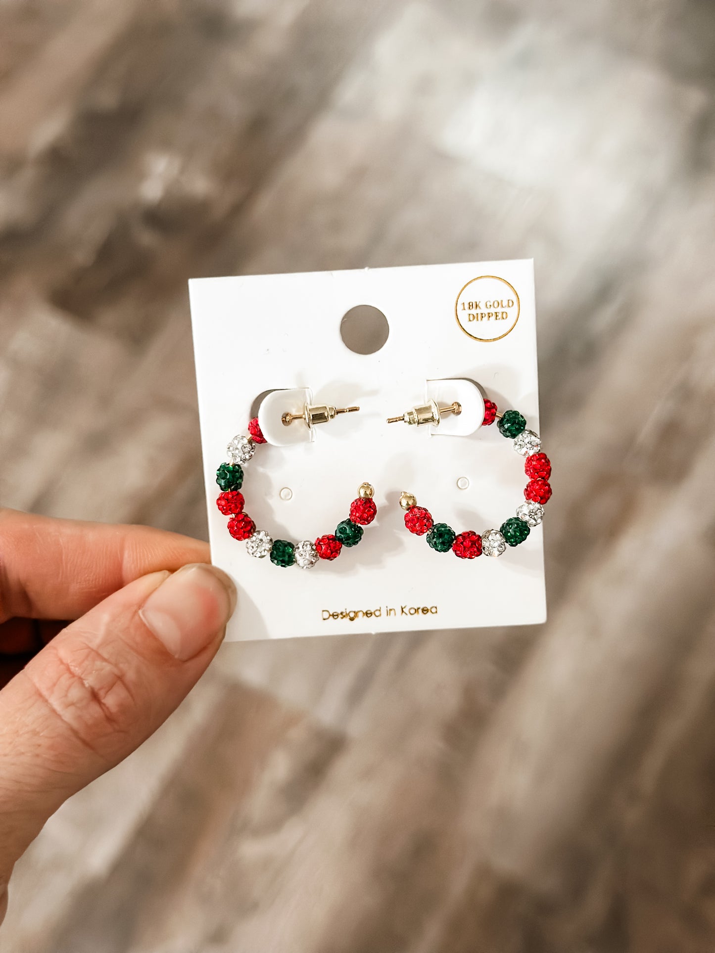 Festive Small Hoop Earrings