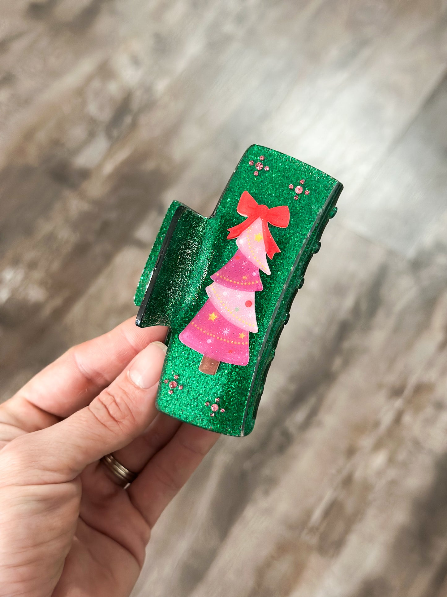 Christmas Tree Claw Clip