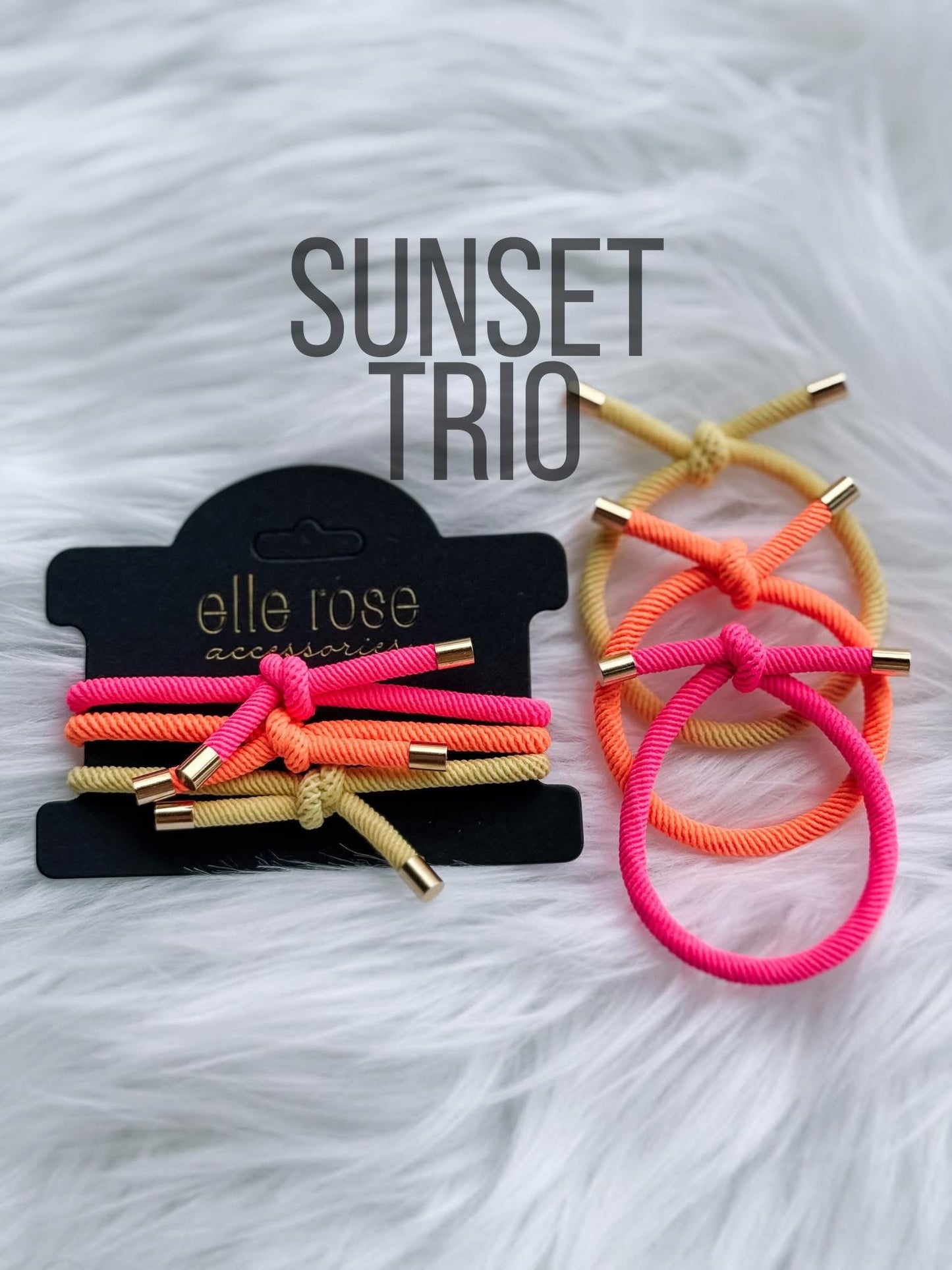 Hair Tie Trio - Sunset