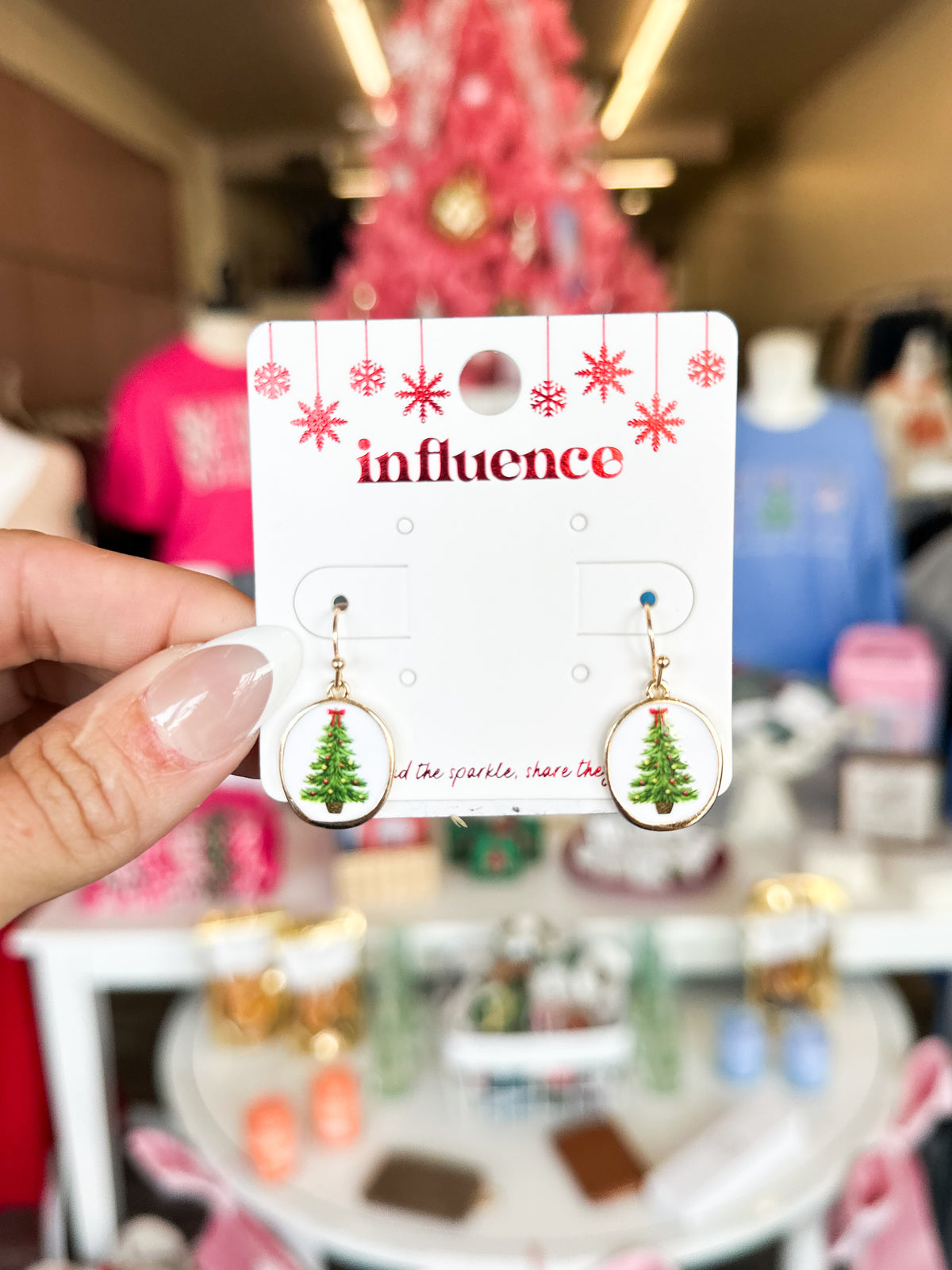 Vintage Christmas Tree Earrings