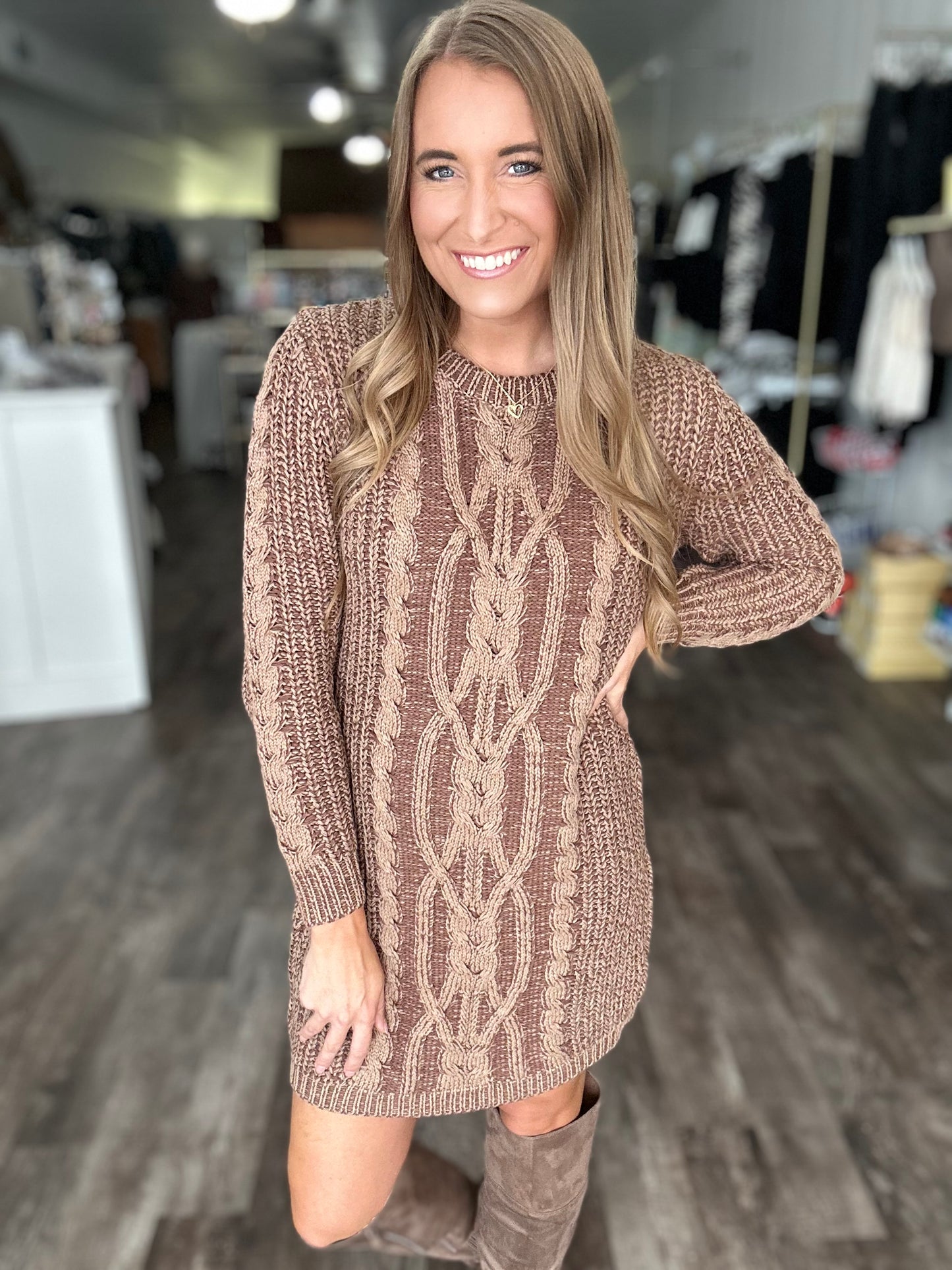Feeling It Sweater Dress