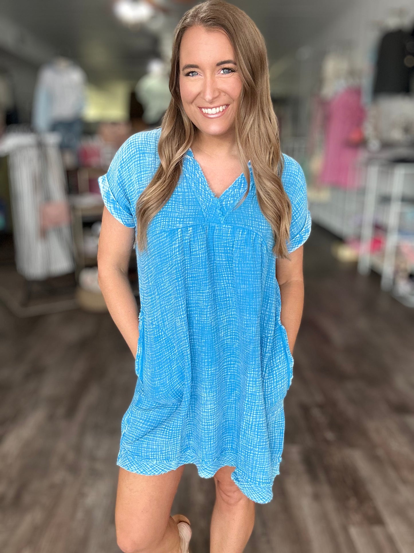 Beachy Waves Gauze Dress