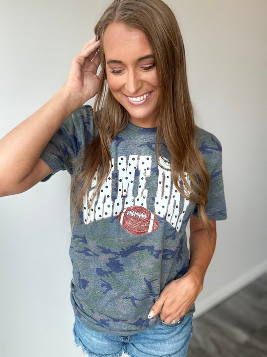 Polka Dot Game Day Graphic Tee