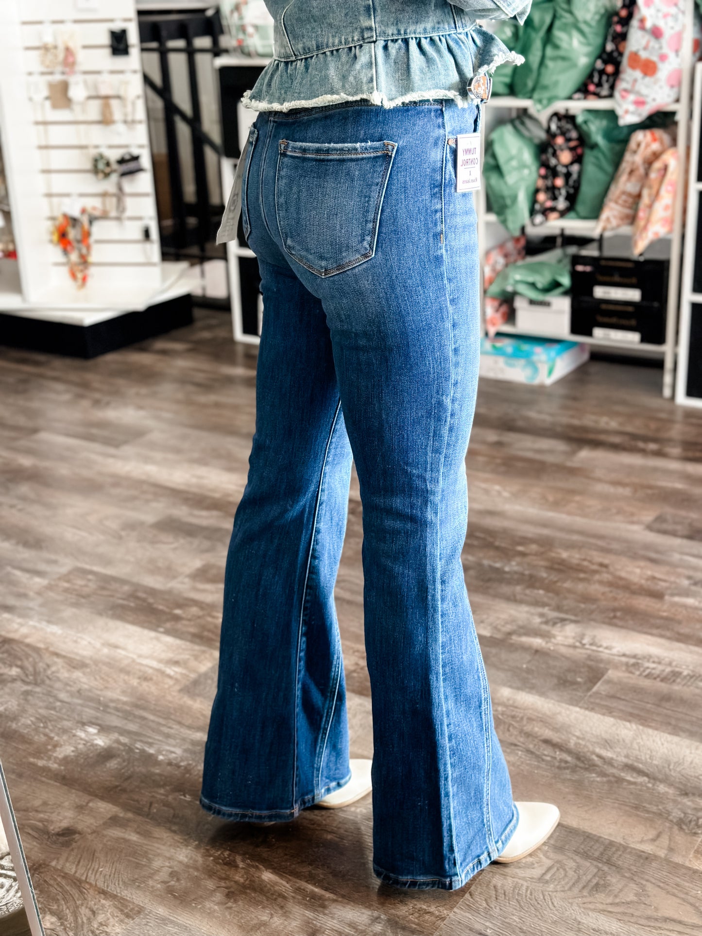 Julia Tummy Control Flare Front Seam Denim