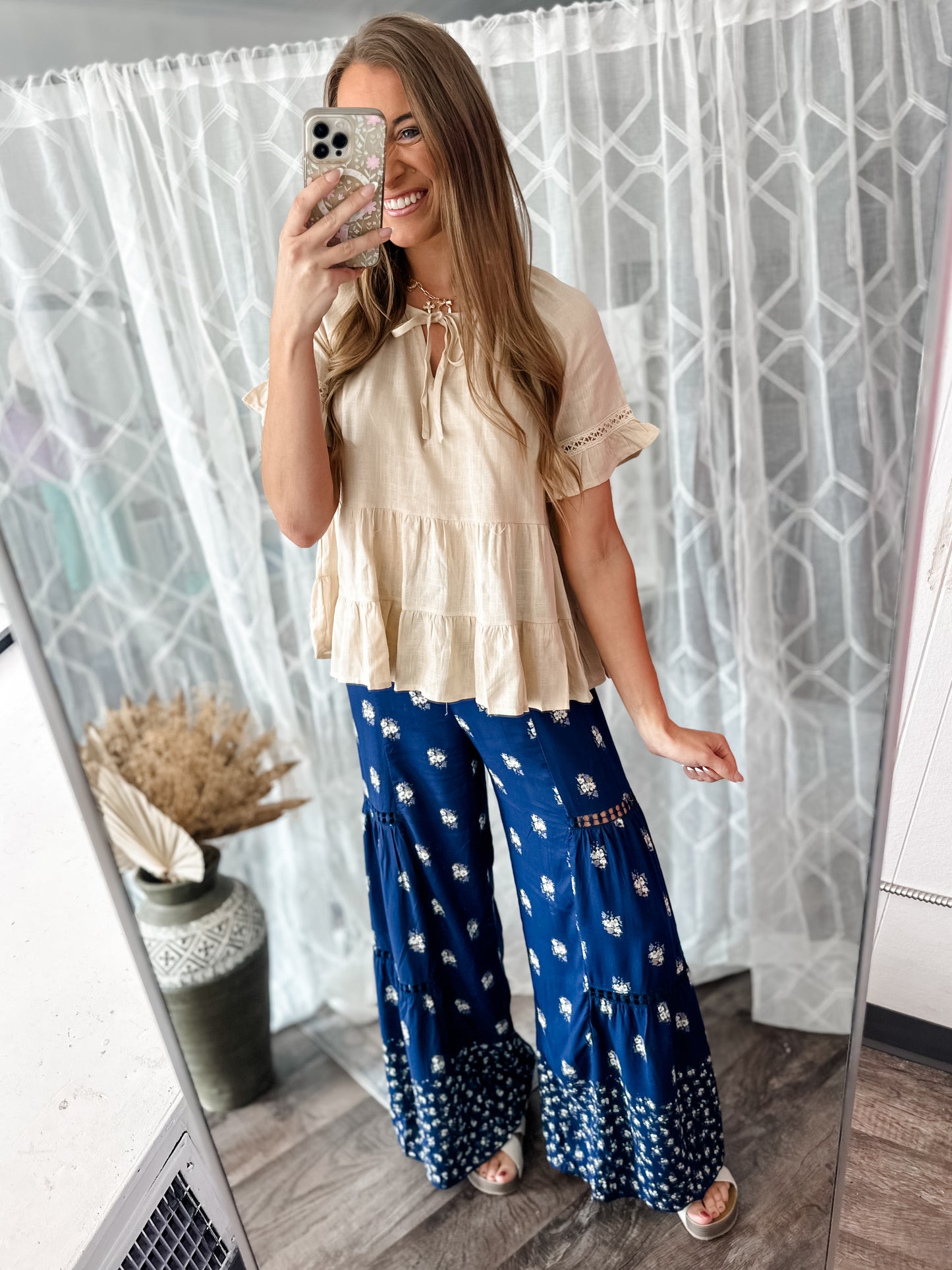 Katy Floral Wide Leg Pants